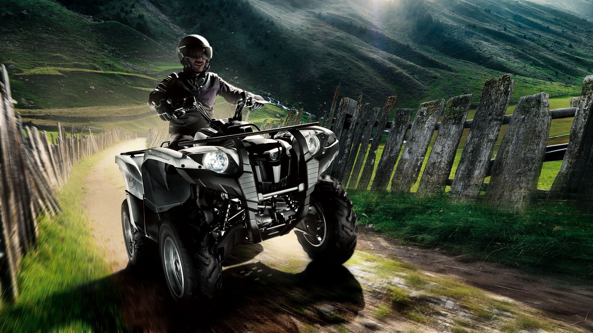 Yamaha Grizzly 700 EPS, Auto vehicle, ATV wallpapers, Stunning backgrounds, 1920x1080 Full HD Desktop