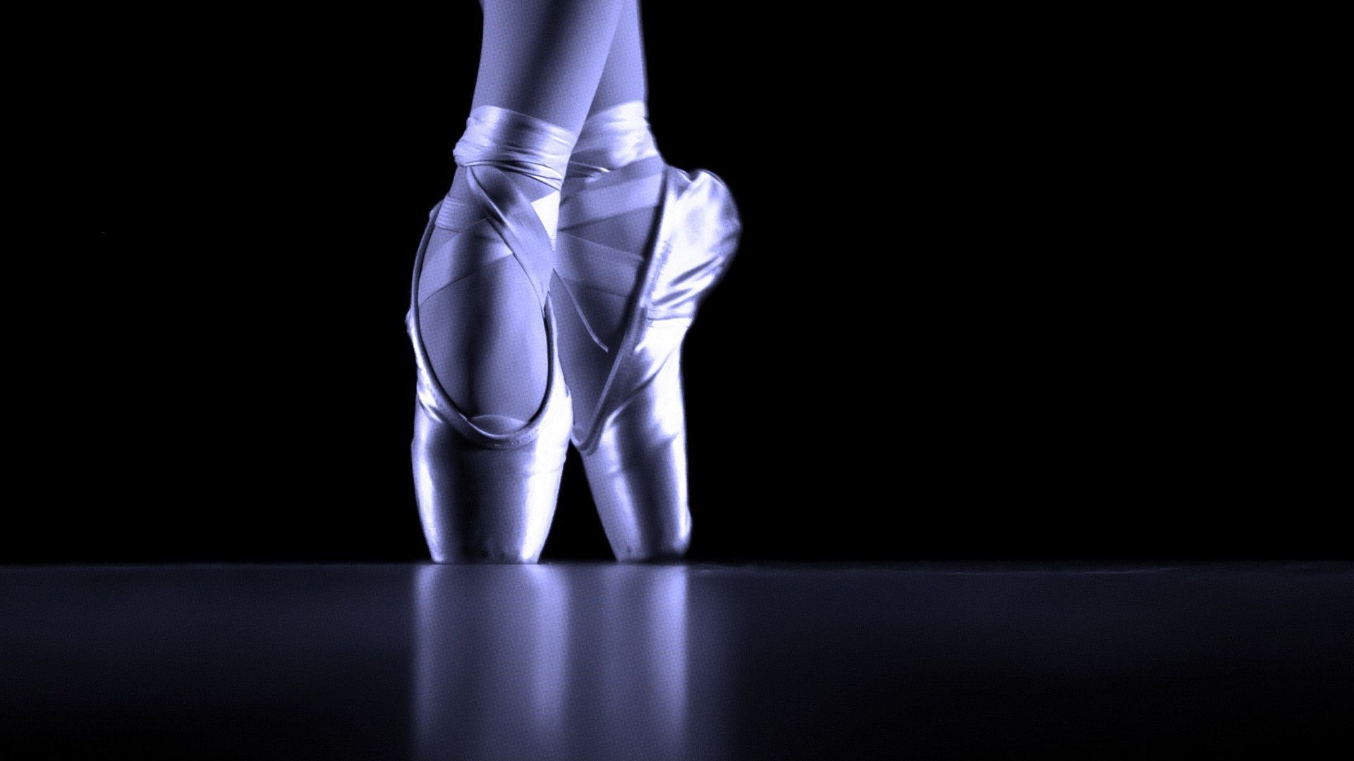 Ballet: A pointe shoe worn by dancers when performing pointe work. 1920x1080 Full HD Background.