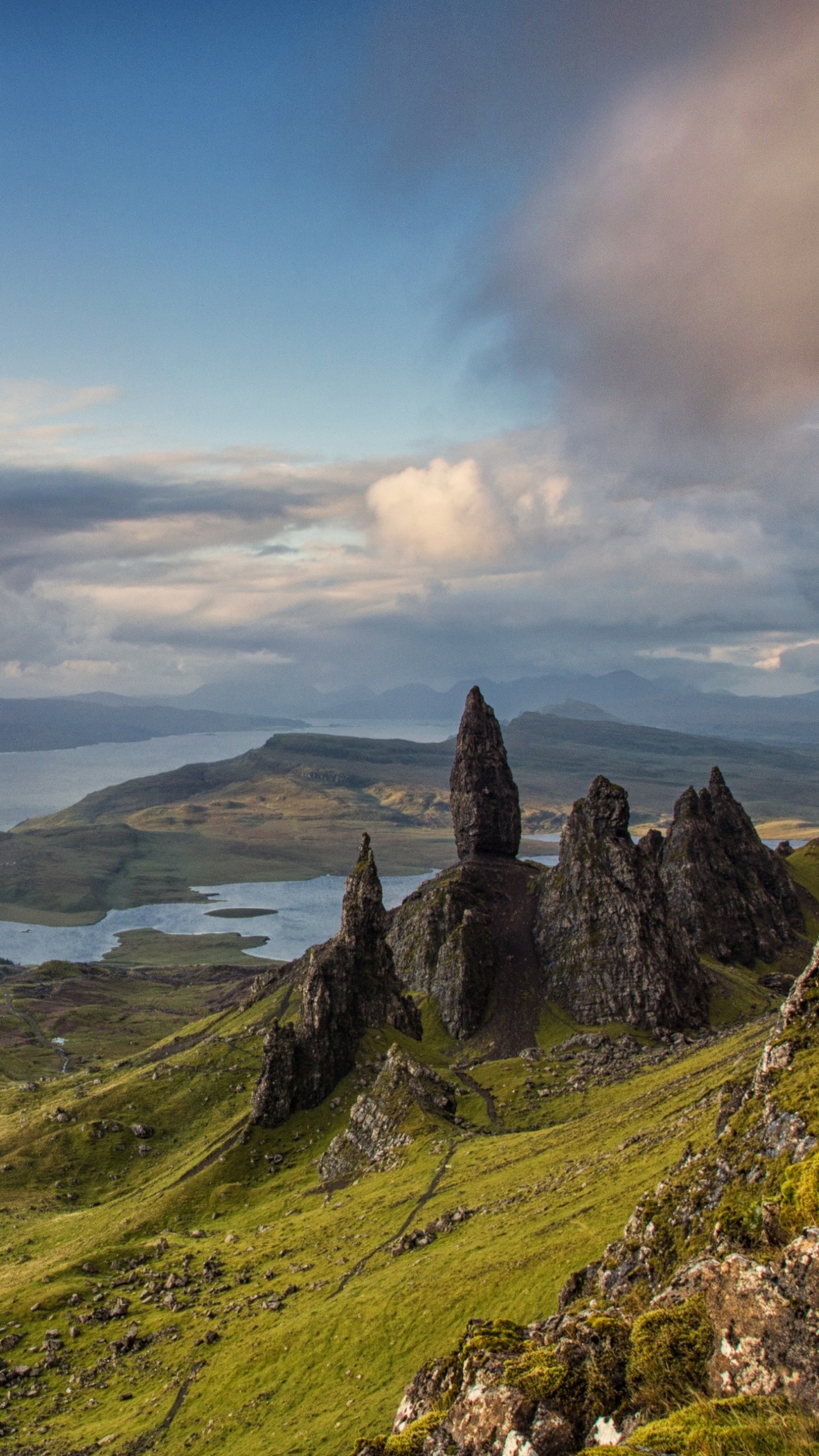 Isle of Skye, Scotland nature, Majestic mountains, European charm, 1440x2560 HD Phone