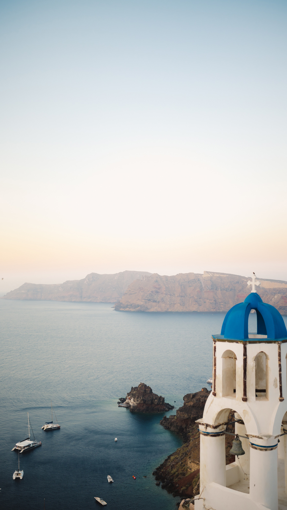 Santorini landscapes, Captured by Anna Sulte, Photography masterpiece, Greek paradise, 1130x2000 HD Phone