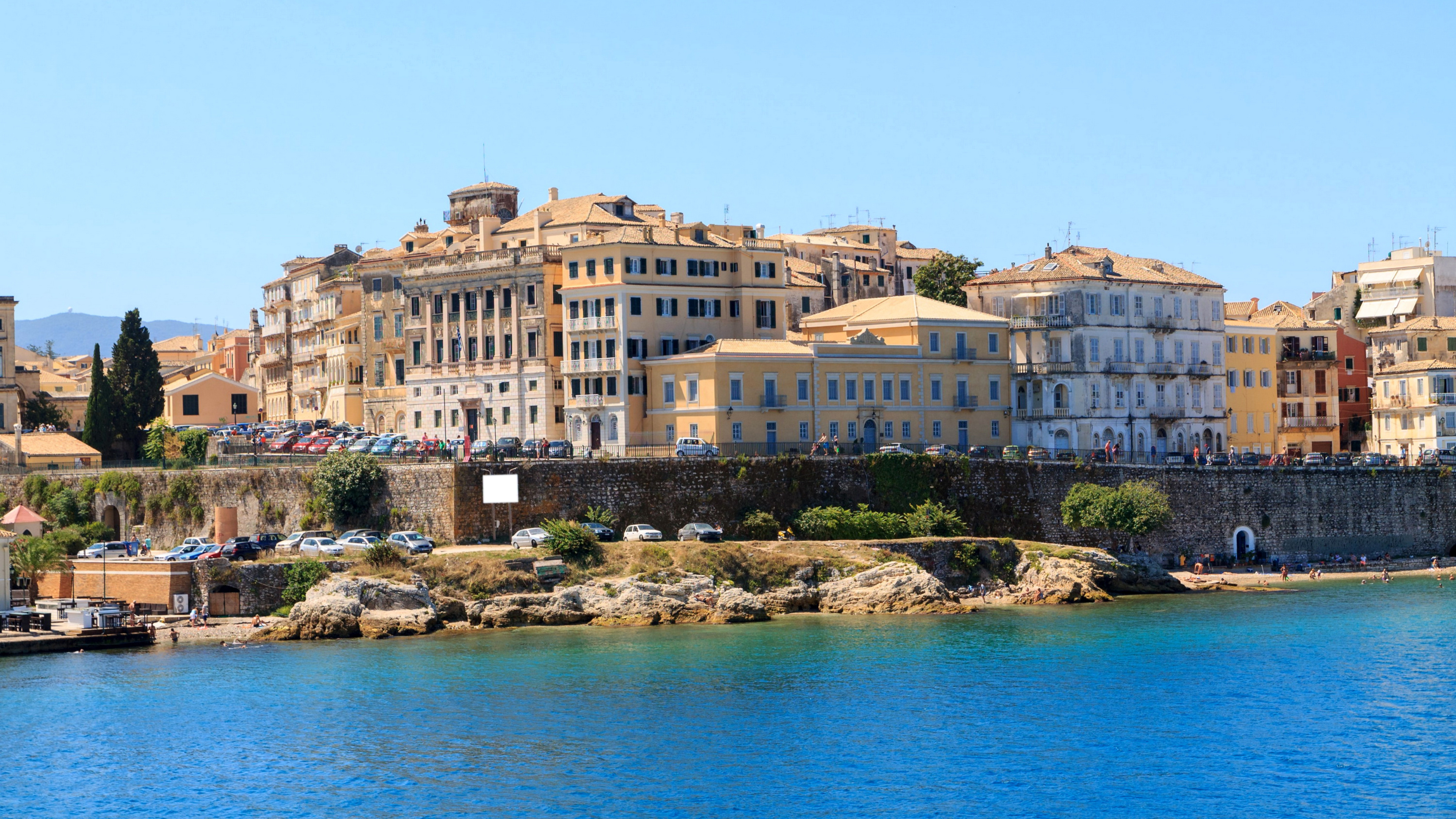 Corfu travels, Build Corfu, Ionian Sea, Greece, 3840x2160 4K Desktop