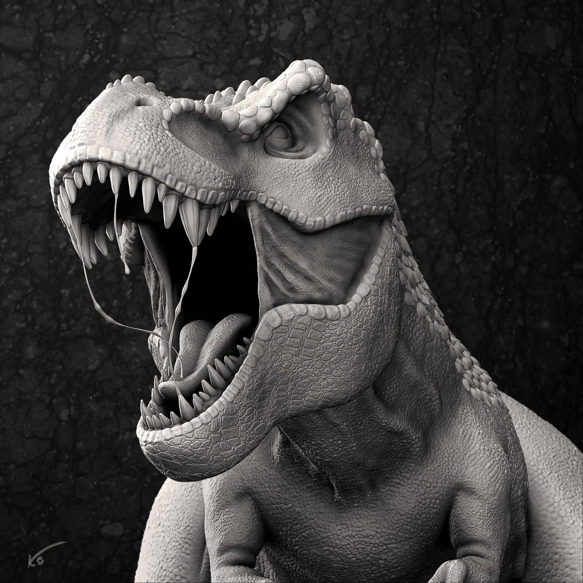 Tyrannosaurus Rex, Fearsome predator, Prehistoric giant, Mesozoic monster, 1920x1920 HD Handy