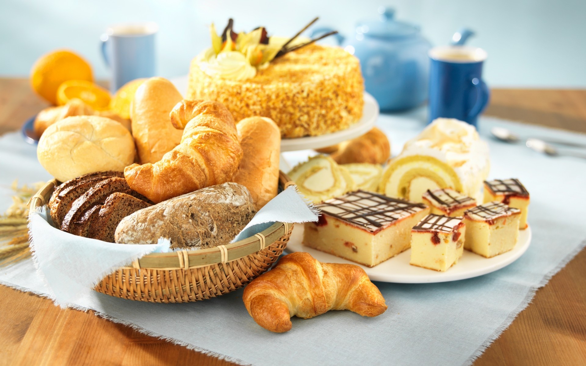 Croissant: A symbol of French cuisine and culture, Cake, Pastry, Desert. 1920x1200 HD Background.