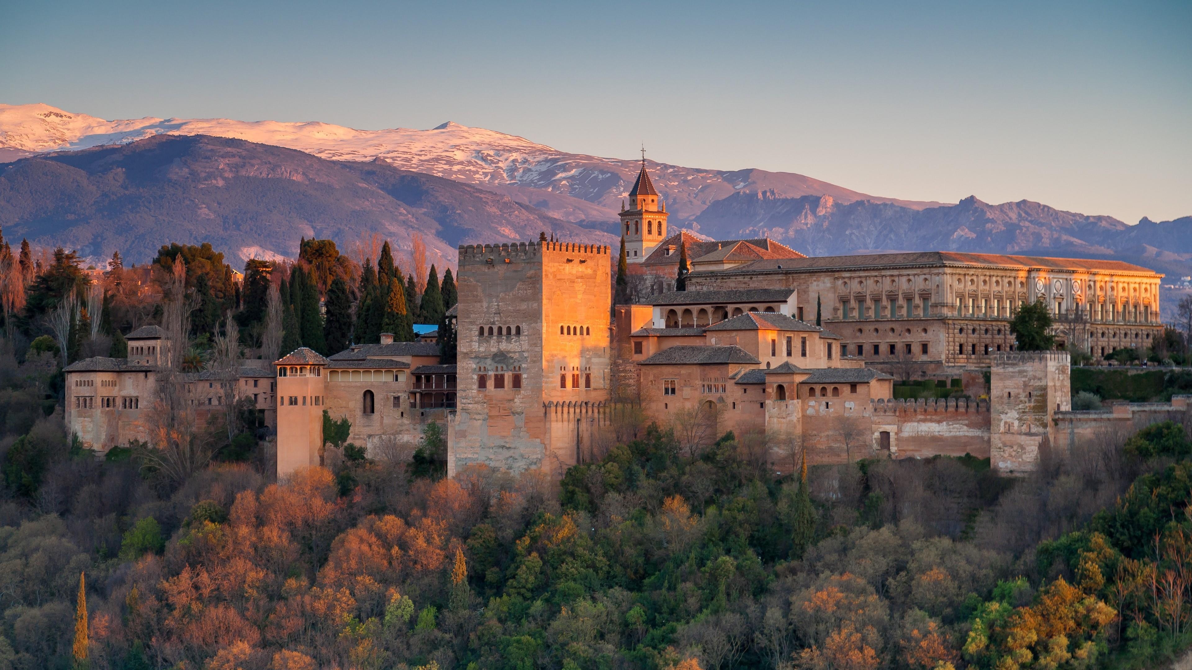 Granada Spain, Historic architecture, Moorish influence, Cultural heritage, 3840x2160 4K Desktop
