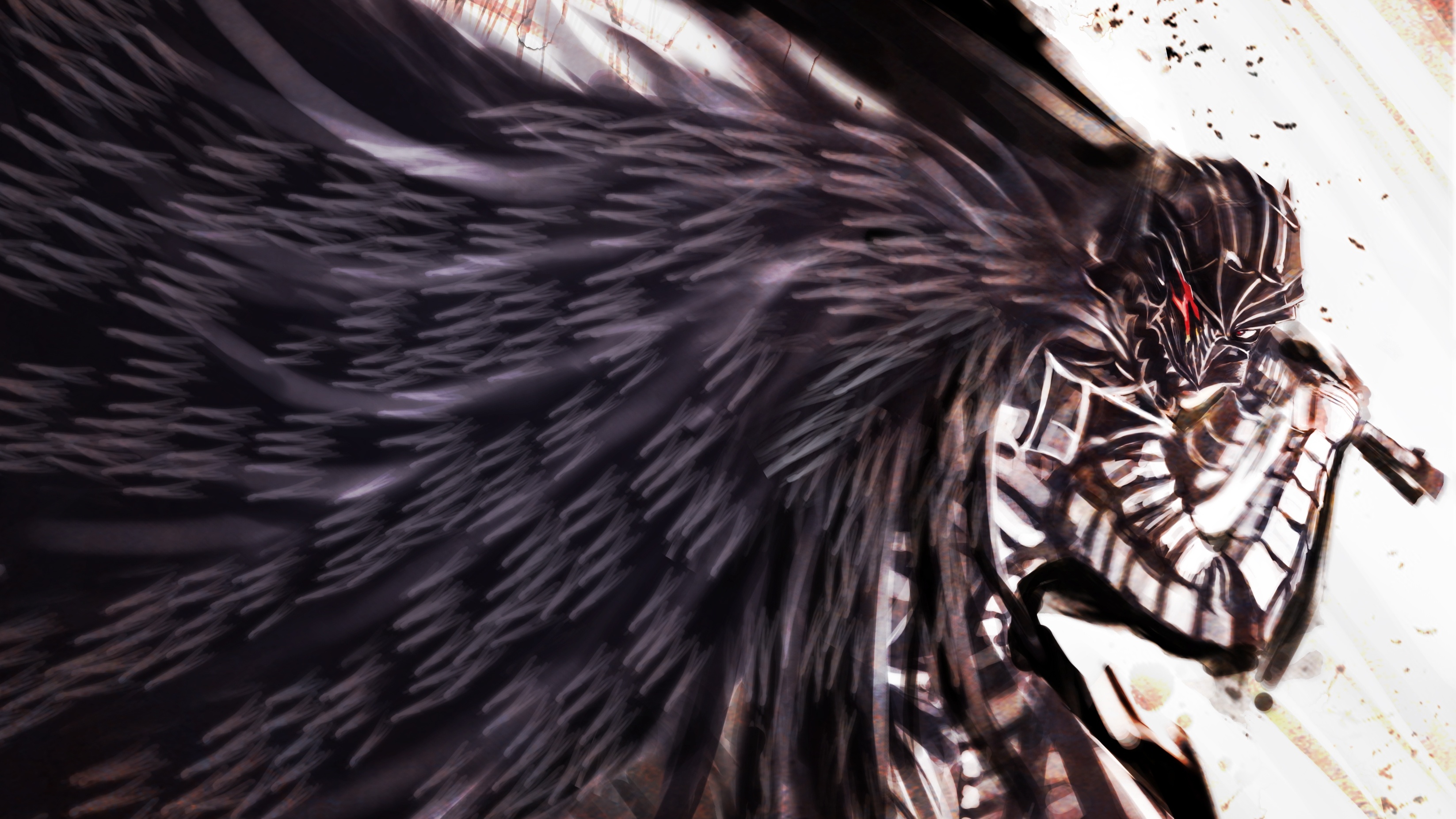 Berserk (Anime), Dark fantasy, Guts, Manga art, 3300x1860 HD Desktop