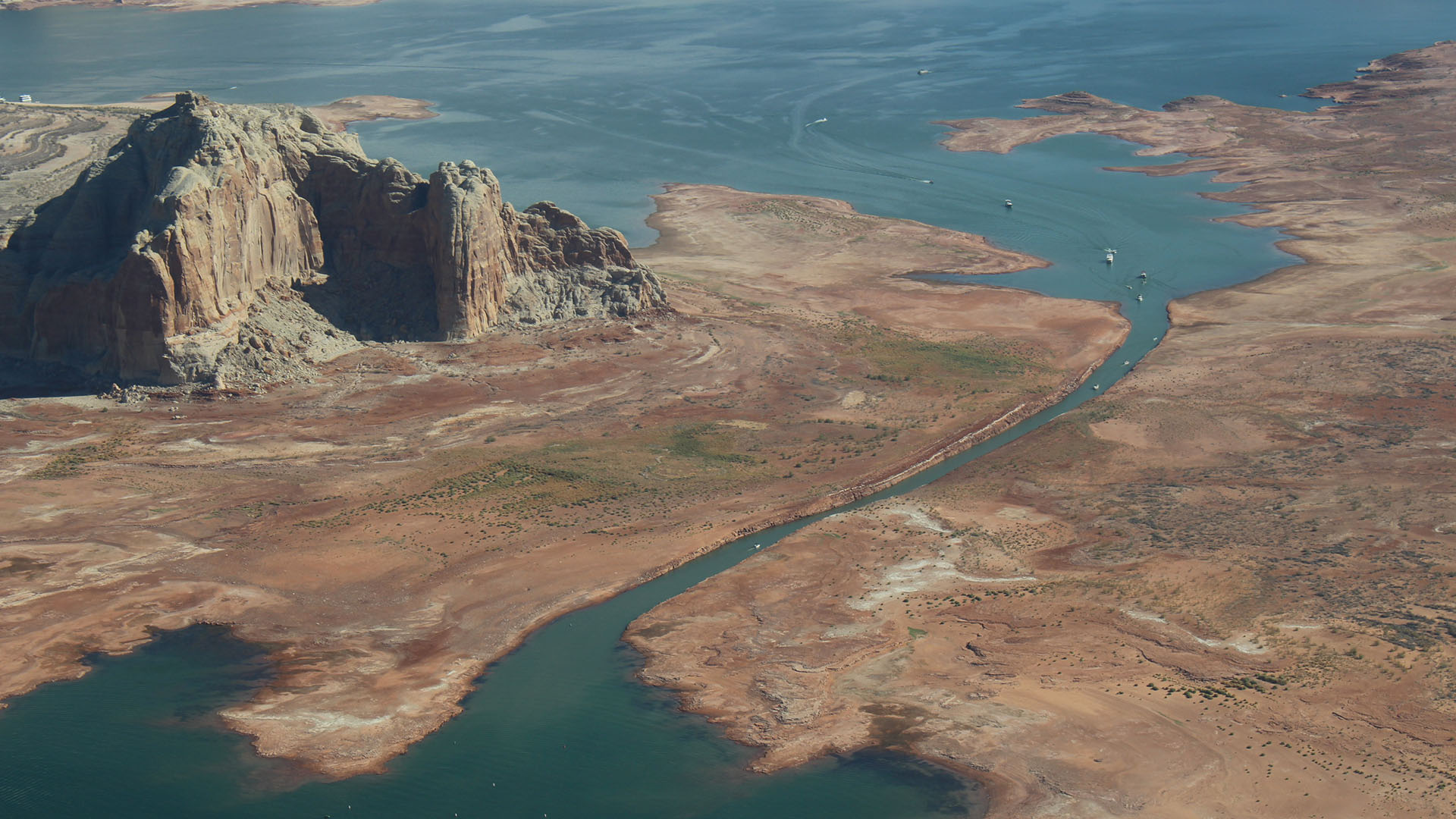Colorado River reservoirs, Lowest levels in 40 years, Water year start, Arizona Public Media, 1920x1080 Full HD Desktop