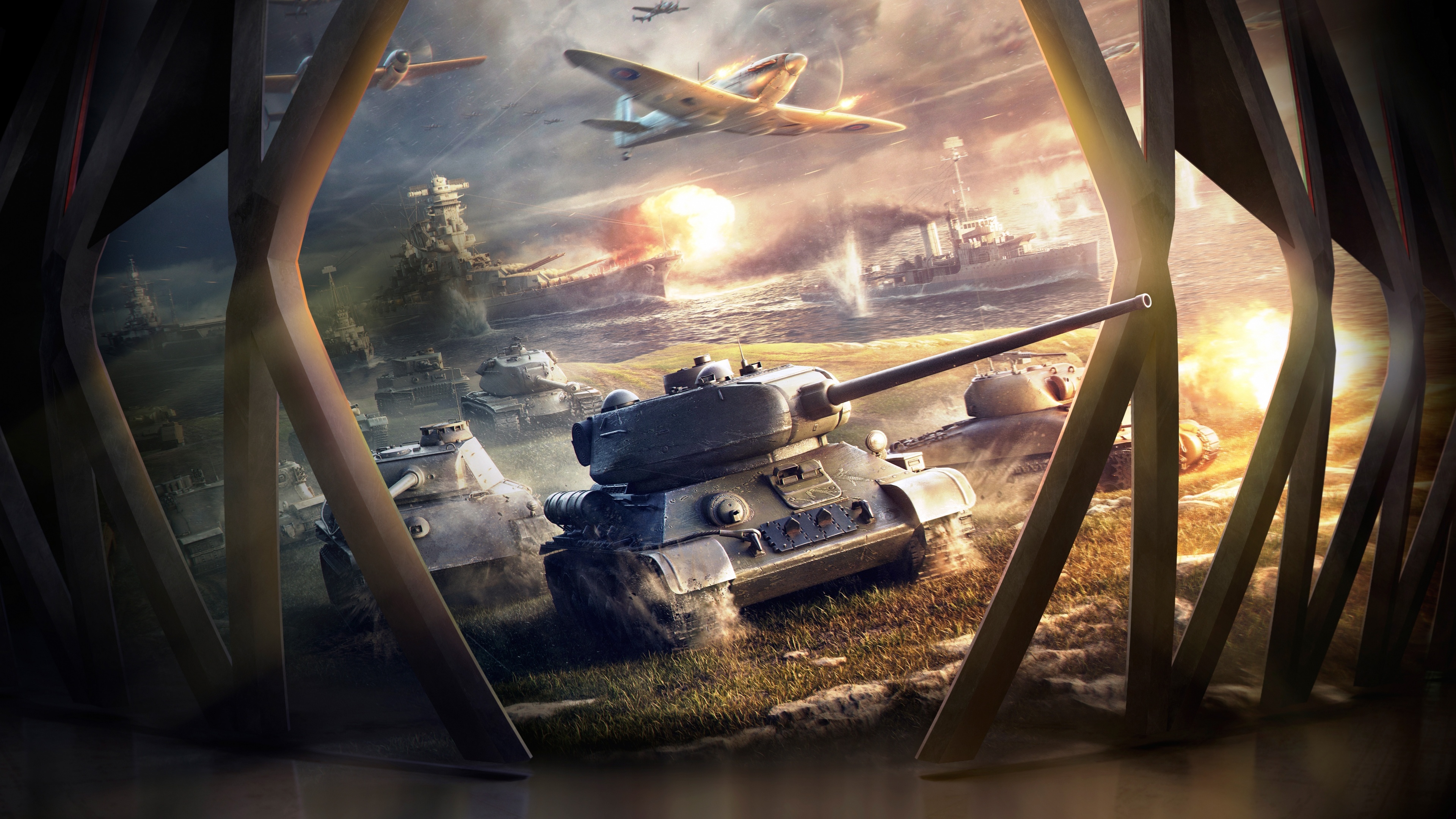 World of Tanks, Blitz edition, HD 4K wallpaper, Download resolution, 3840x2160 4K Desktop
