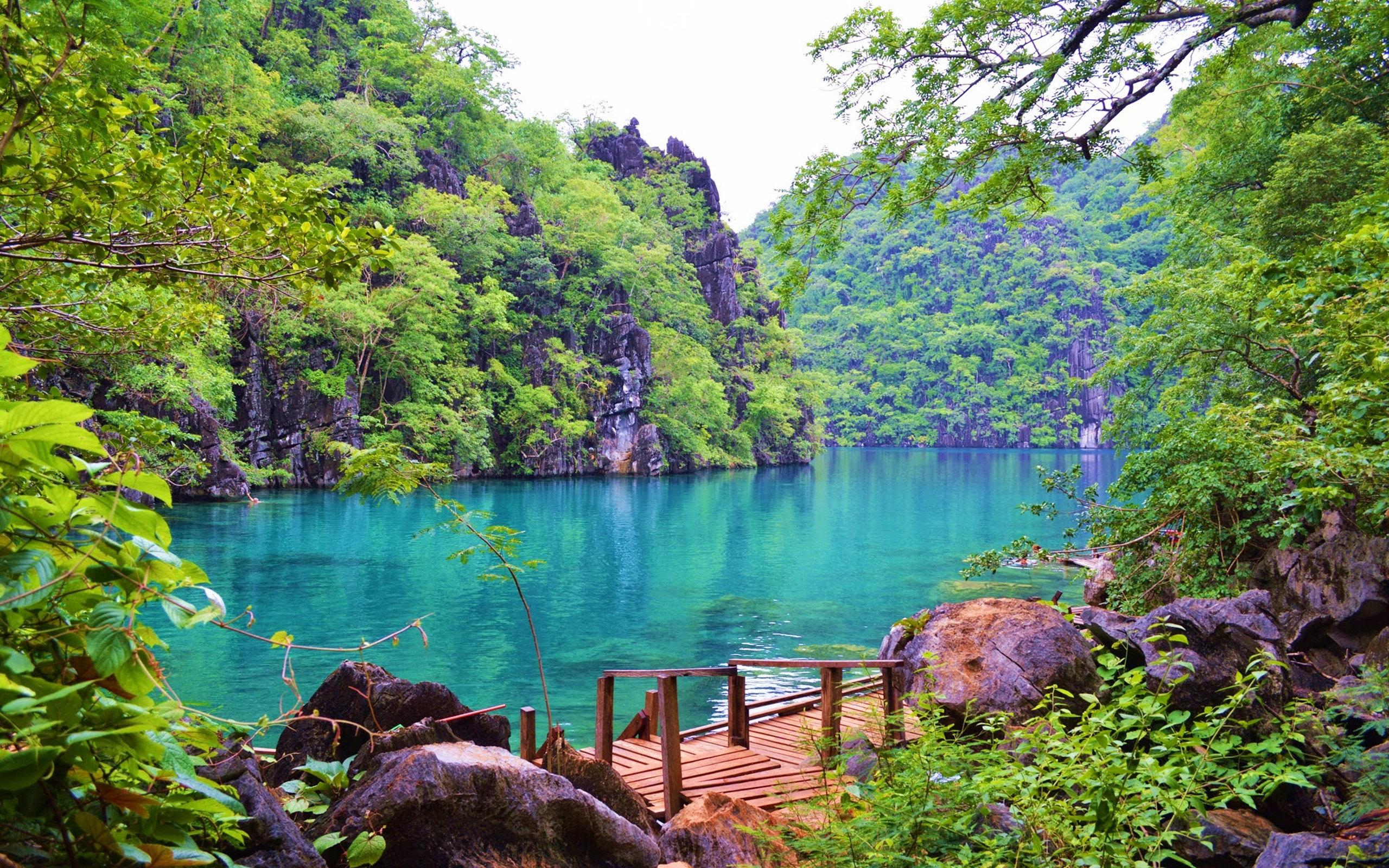 Kayangan Lake, Coron Island, Philippines, Desktop wallpaper, 2560x1600 HD Desktop