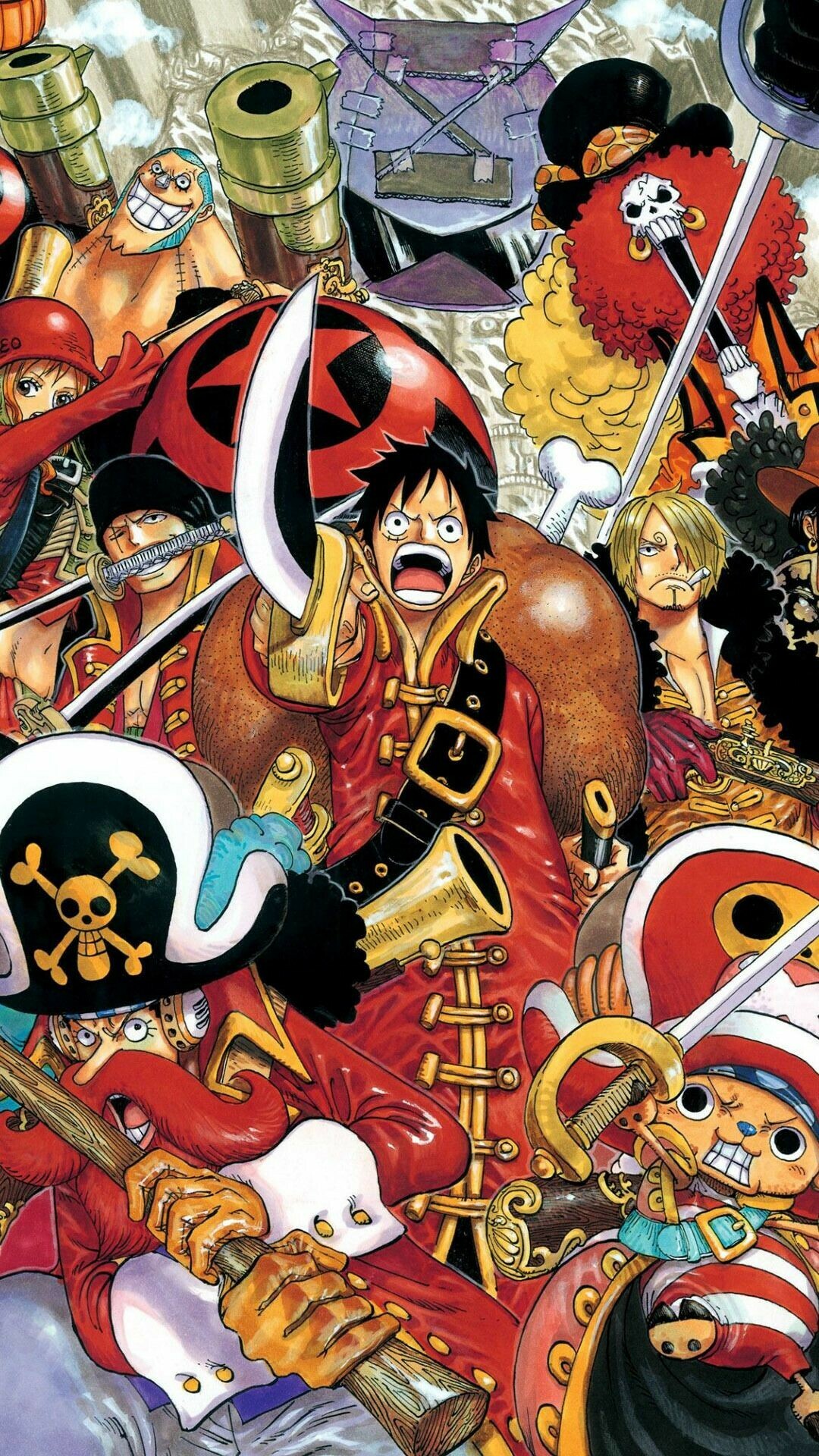 One Piece: The story chronicles the adventures of Monkey D. Luffy, who has eaten the Gum-Gum Fruit. 1080x1920 Full HD Wallpaper.