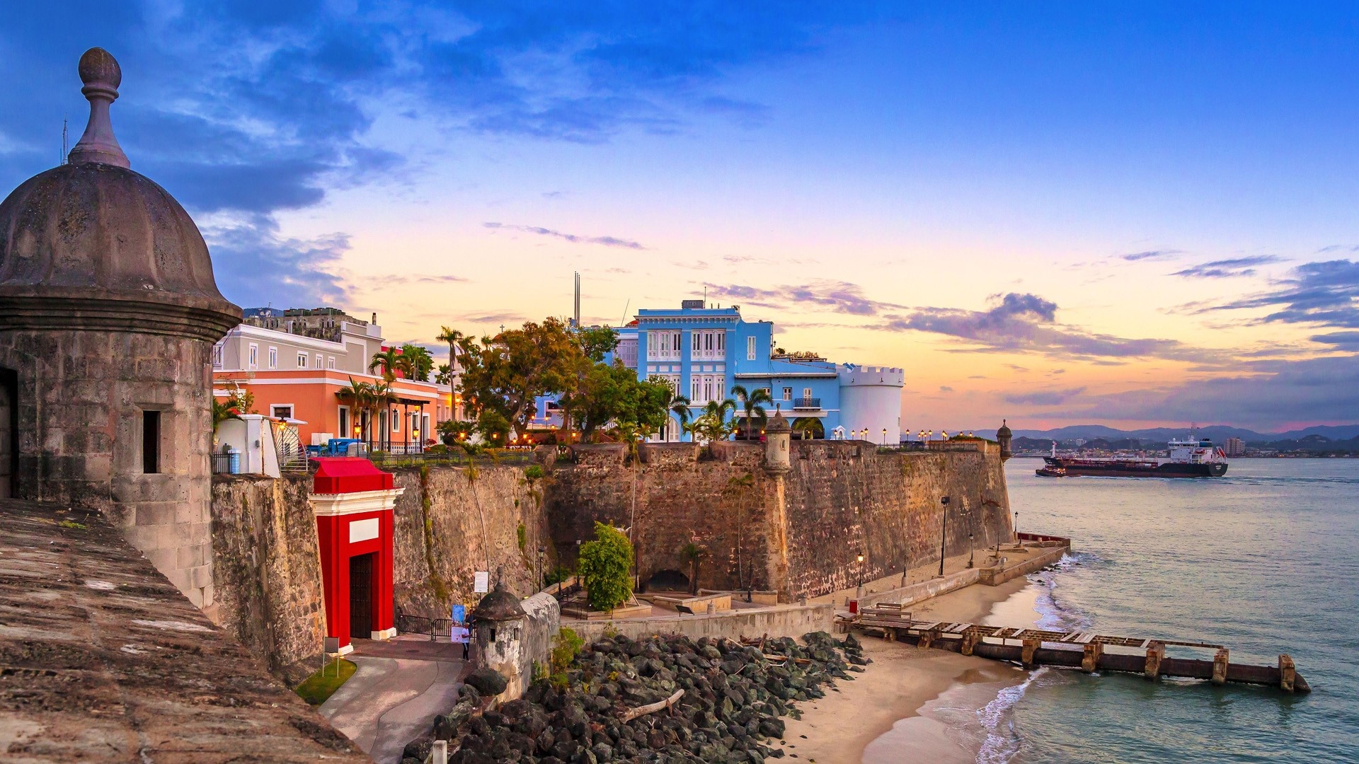 San Juan, Puerto Rico, Tropical paradise, Vibrant cityscape, Rich culture, 1920x1080 Full HD Desktop