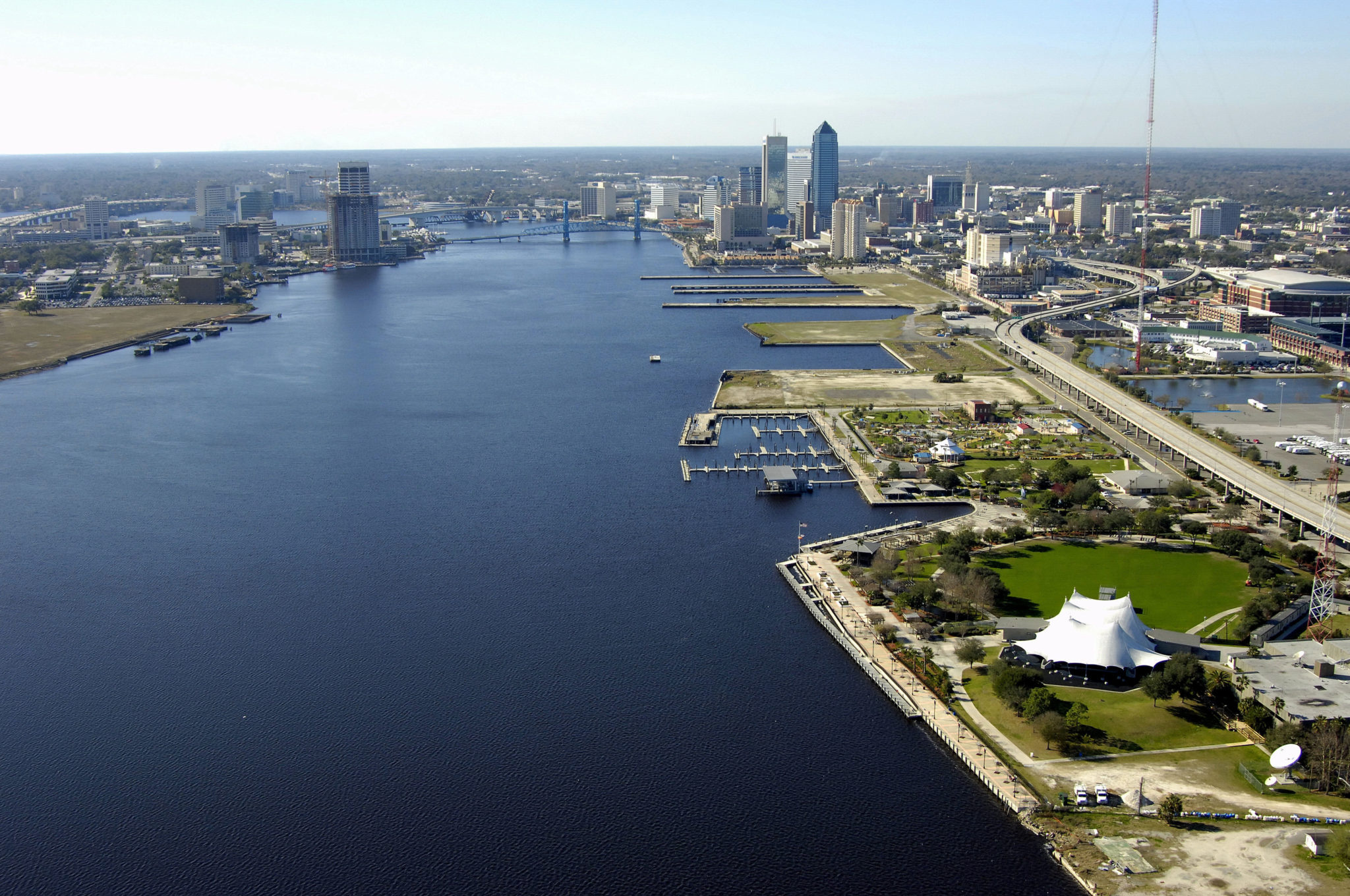 Metropolitan Park, Jacksonville marina, Downtown scenery, Waterfront oasis, 2050x1360 HD Desktop