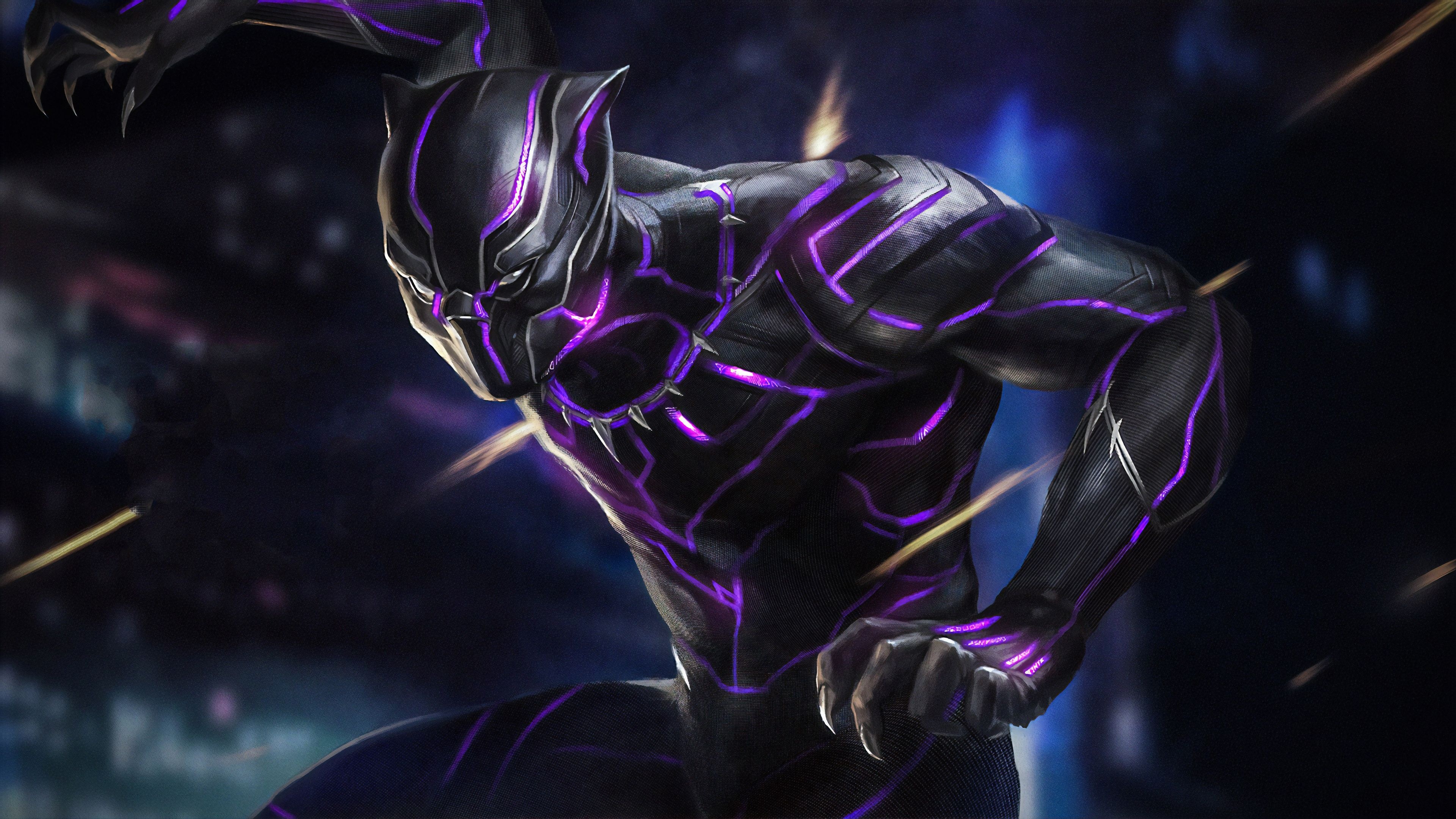 T'Challa, New superheroes wallpapers, Artwork wallpaper, Black Panther character, 3840x2160 4K Desktop