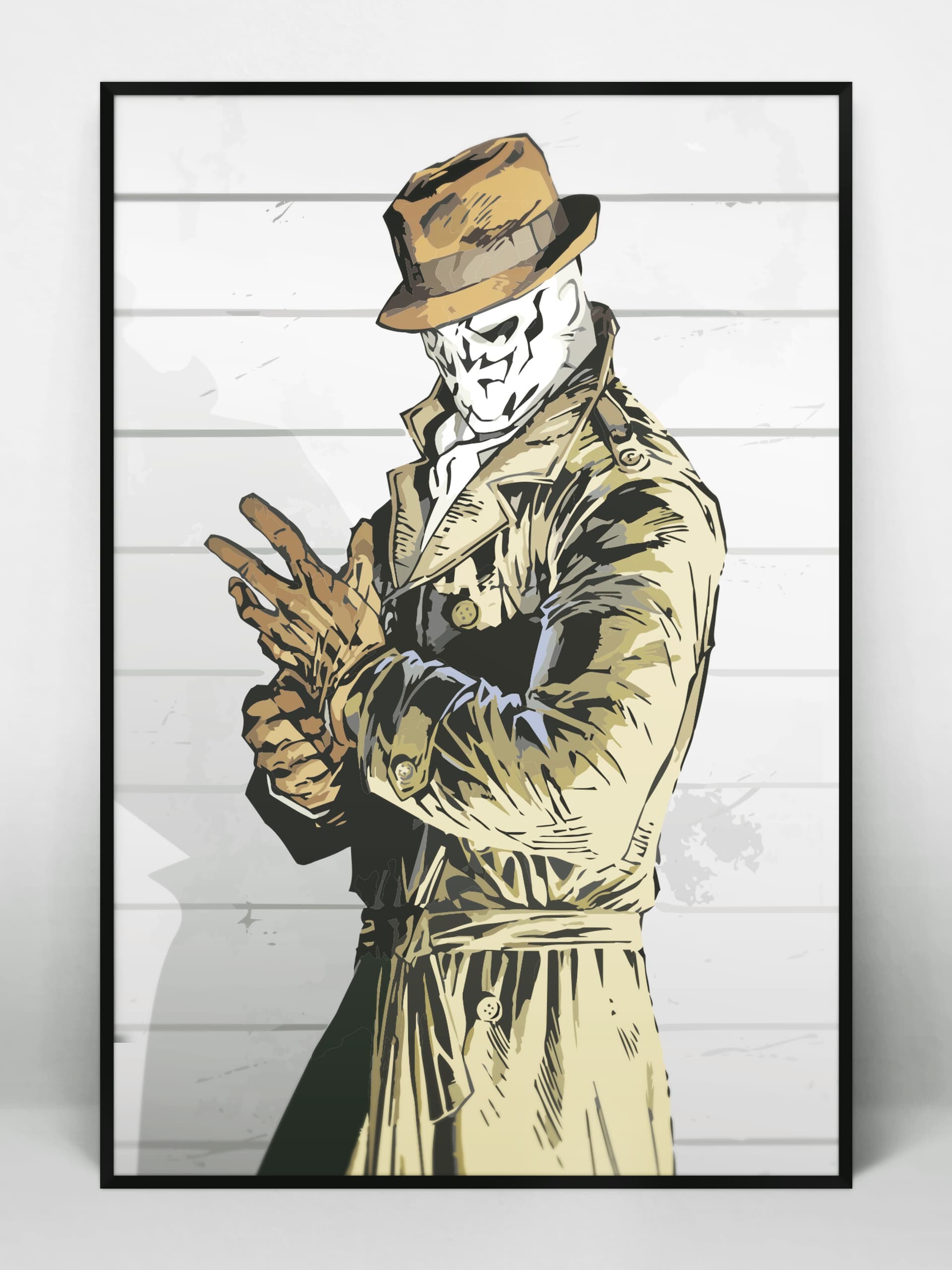 Rorschach (Watchmen): An analogue for a Charlton Comics character, Steve Ditko's the Question. 1920x2560 HD Background.
