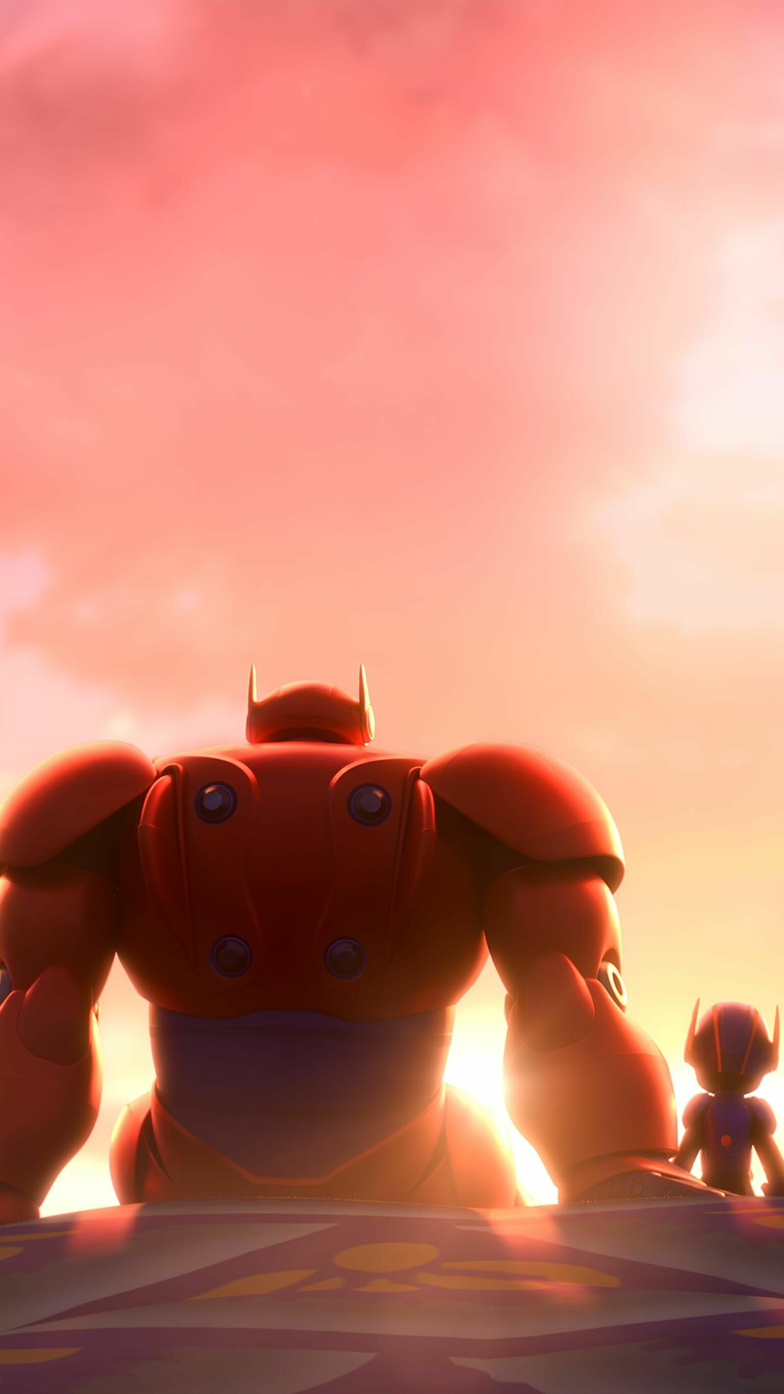 Big Hero 6: An animated action comedy science fiction movie released by Walt Disney Animation Studios. 1540x2740 HD Background.