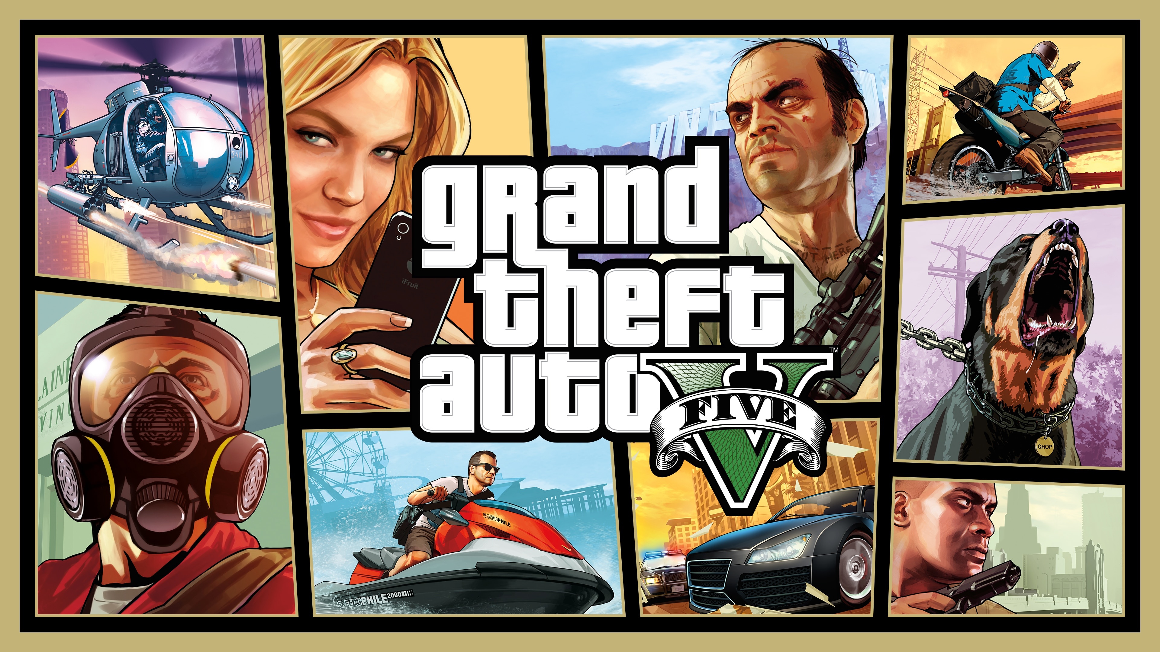 GTA V, Premium edition, Exclusive content, Enhanced gameplay, 3840x2160 4K Desktop