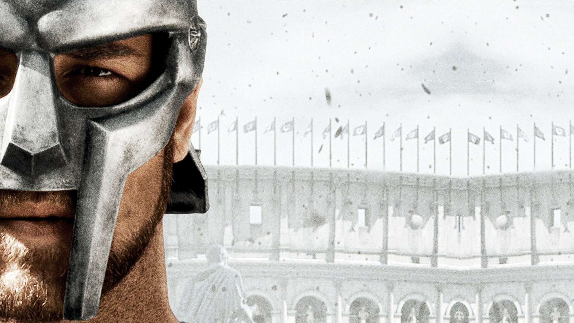Gladiator: A Hispano-Roman legatus forced into becoming a slave, seeks revenge against Commodus. 1920x1080 Full HD Background.
