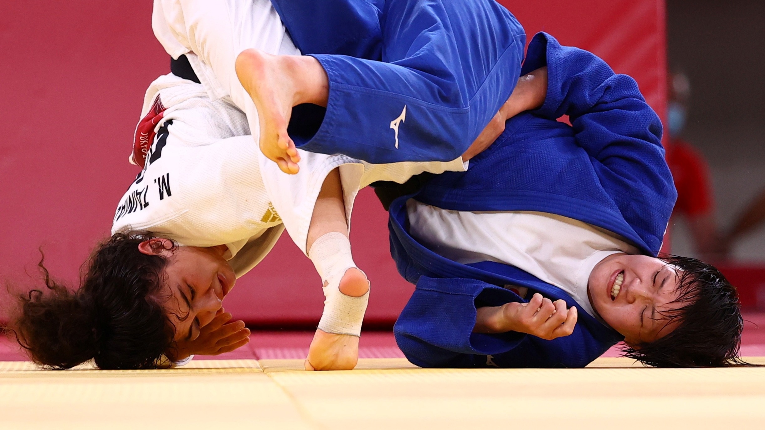 Judo: Madina Taymazova, A Russian judoka, 2020 Summer Olympics in Tokyo bronze medalist. 2450x1380 HD Background.