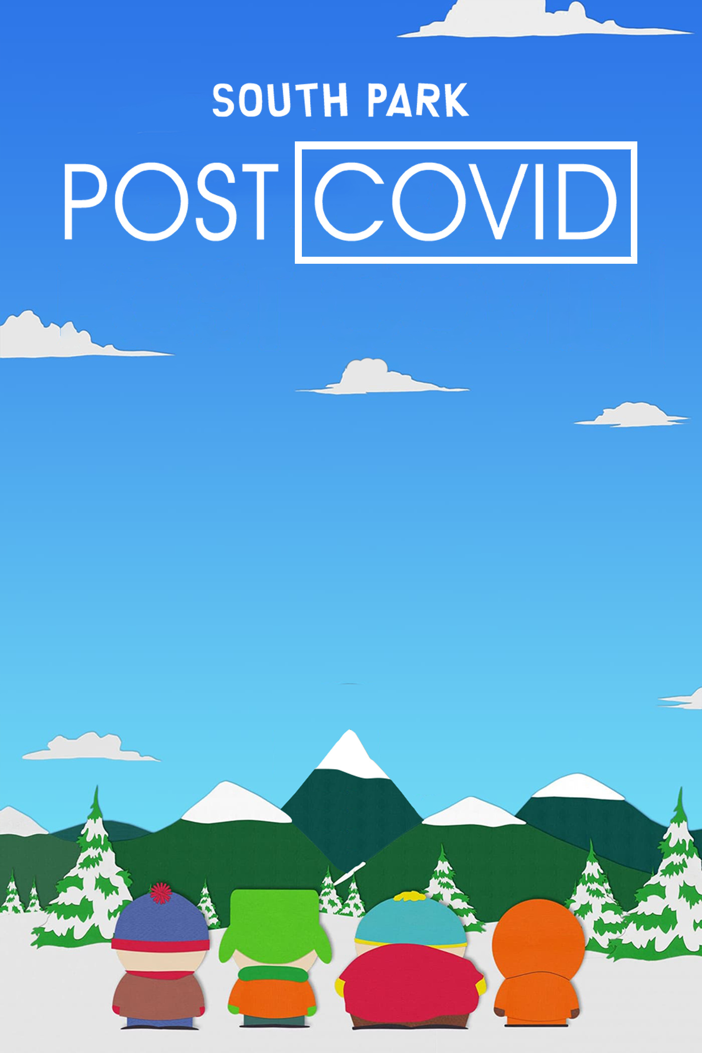 South Park Post COVID, Return of COVID, Red & white logos, Rplexposters, 1400x2100 HD Phone