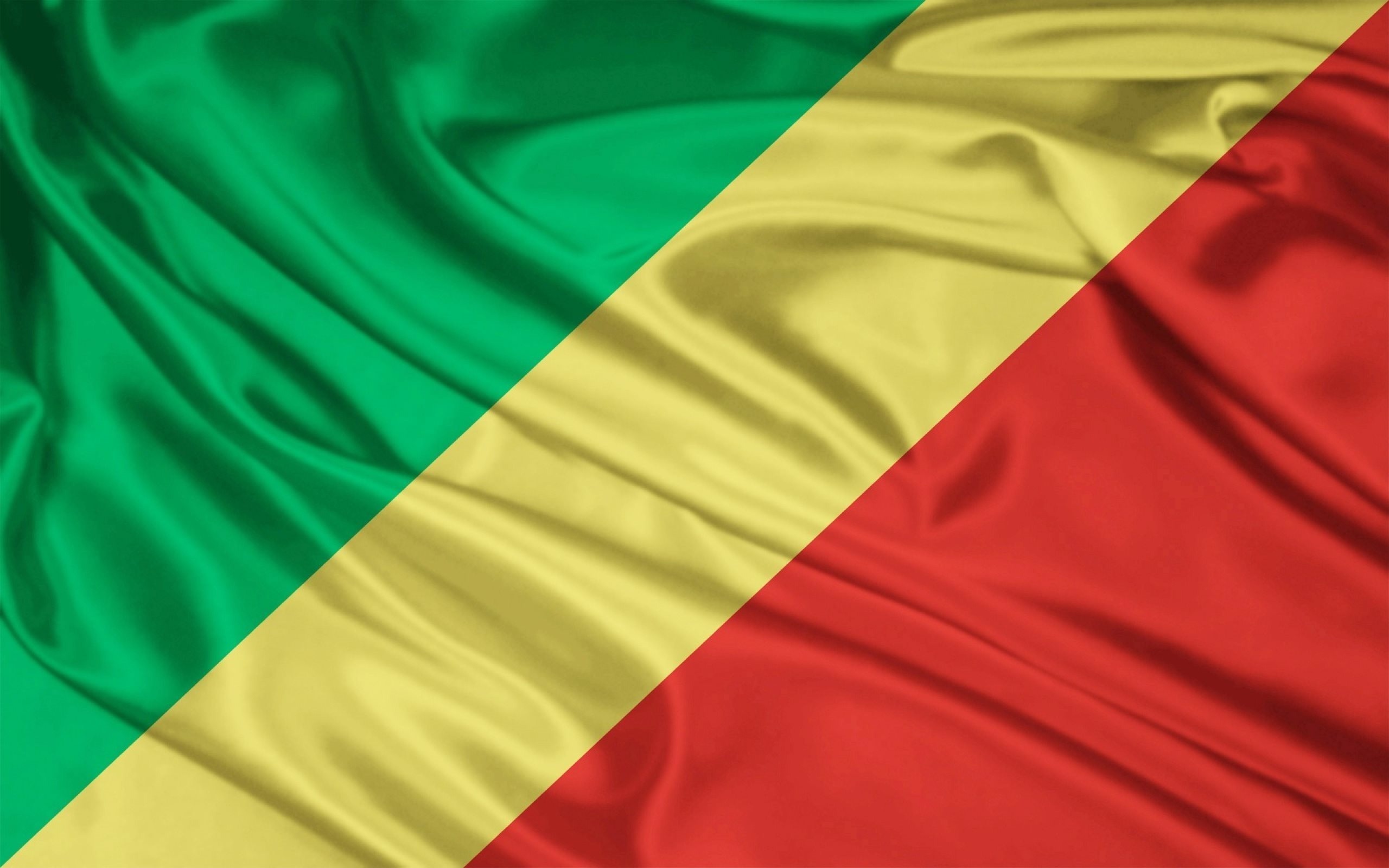 Congo flag silk, Flags of Africa, Congo, Flag, 2560x1600 HD Desktop