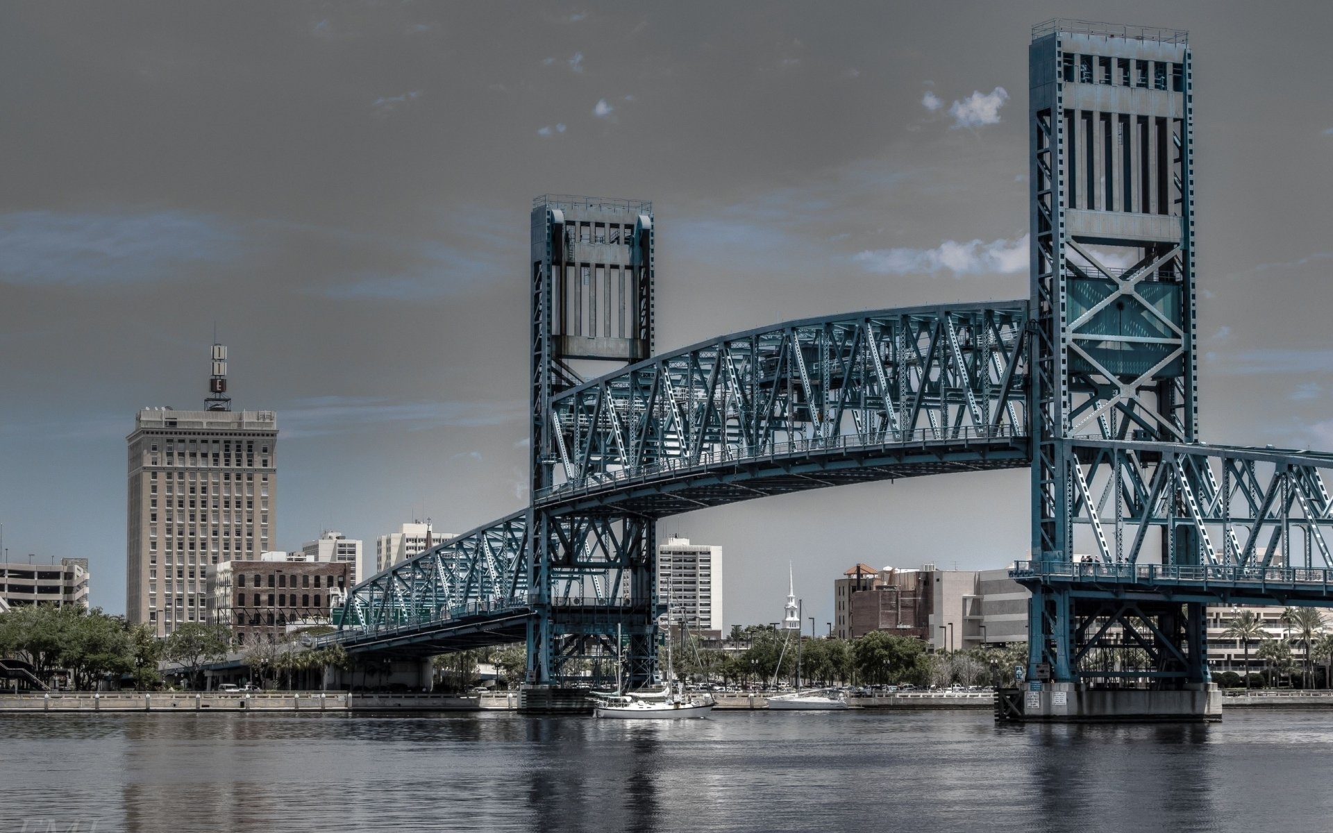 Jacksonville bridges, Riverfront views, City exploration, Urban travels, 1920x1200 HD Desktop