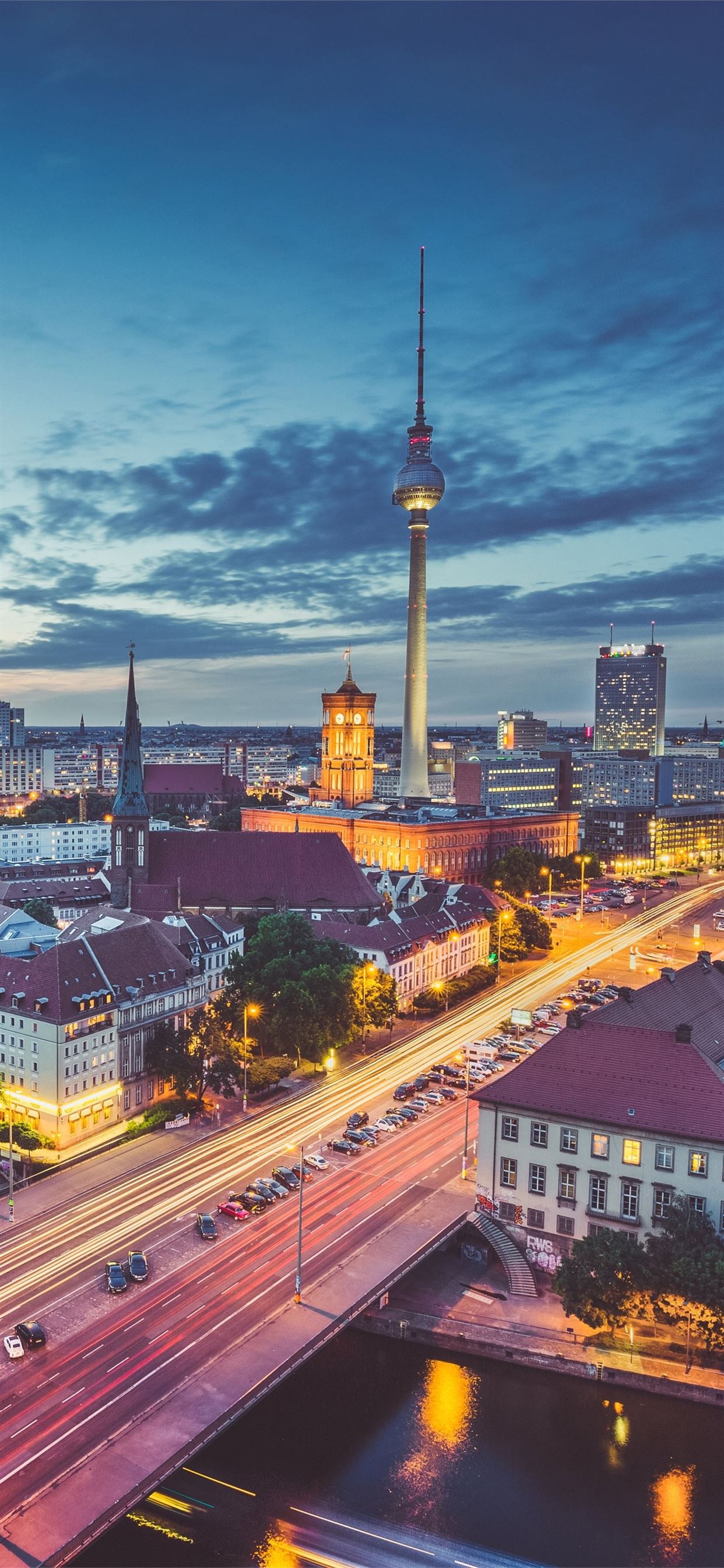 Berlin Skyline, Samsung galaxy note, iPhone wallpapers, High-quality download, 1250x2690 HD Phone