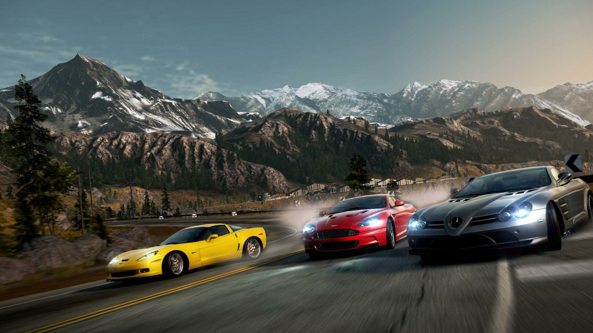 Need for Speed Hot Pursuit Remastered: An "Autolog" system allows players to compare their performance with friends and rivals. 1920x1080 Full HD Wallpaper.