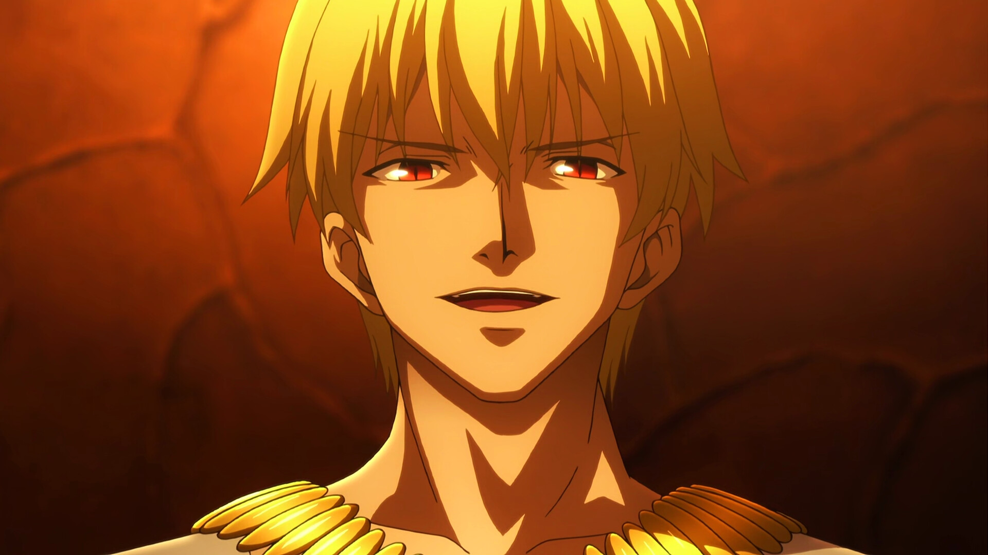 Gilgamesh (Fate/Zero): Anime character, The story of the Fourth Holy Grail War, A secret magical tournament held in Fuyuki City, Japan. 1920x1080 Full HD Background.