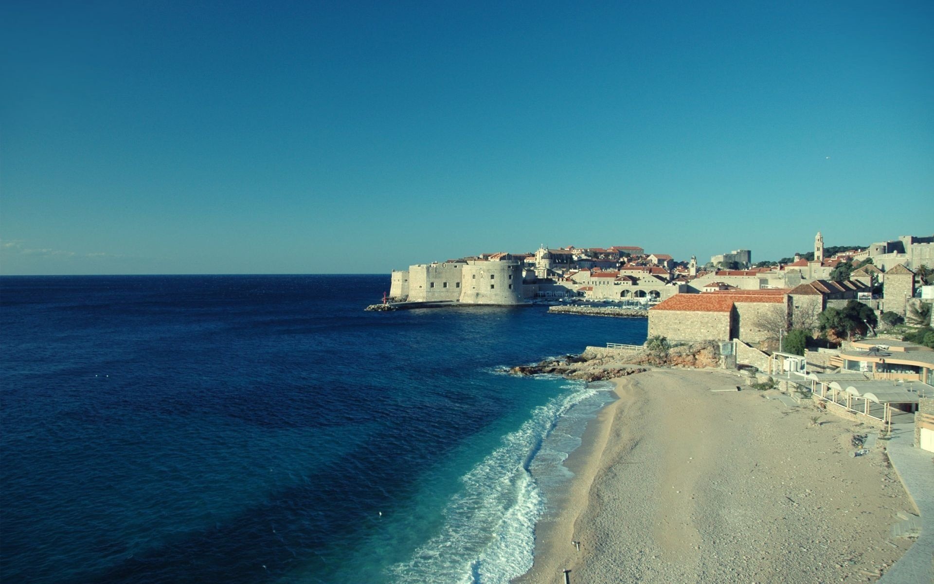 Adriatic Sea, Croatia beach, Wallpapers, Backgrounds, 1920x1200 HD Desktop