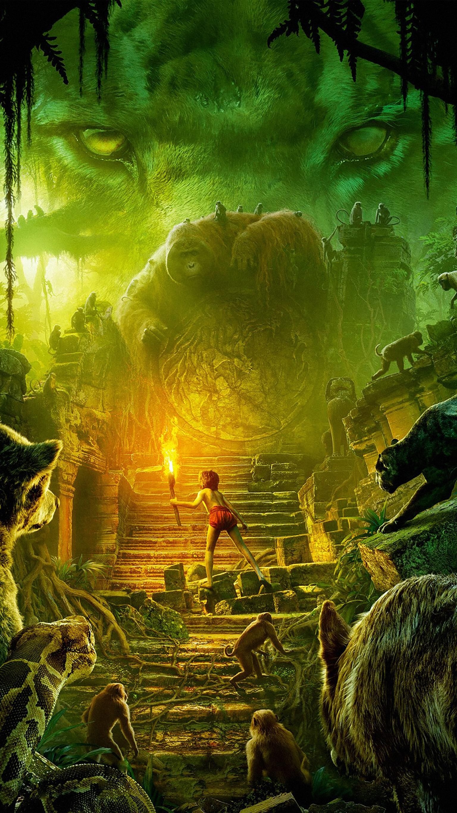 The Jungle Book movie, Snake ideas, Jungle exploration, Mowgli's adventure, 1540x2740 HD Phone