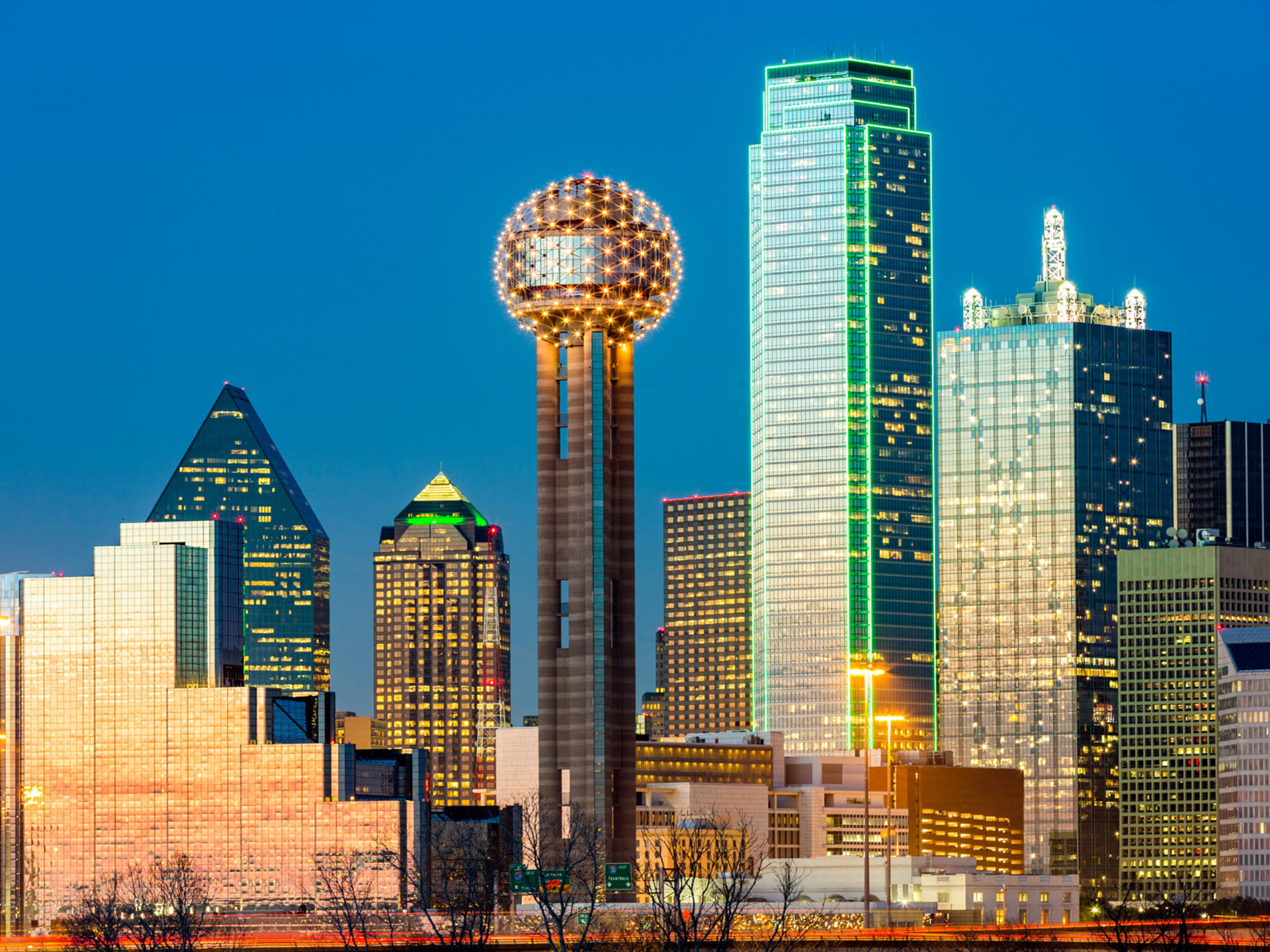 Dallas skyline, Dallas city, Dallas Texas, Dallas desktop wallpaper, 1920x1440 HD Desktop
