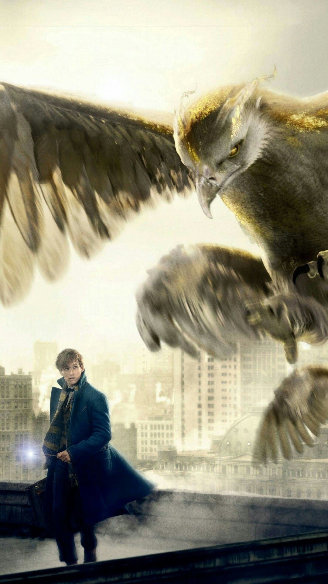 David Yates, Thunderbird creature, Magical creatures, Fantastic Beasts, 1080x1920 Full HD Phone