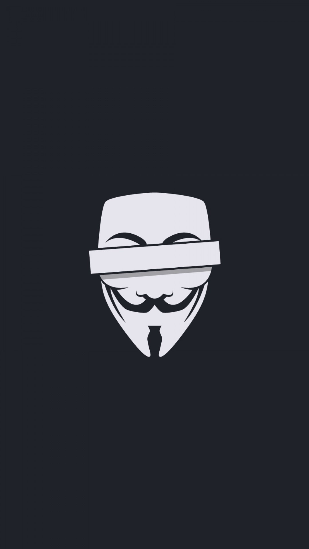 Guy Fawkes Mask: Was adapted for use in protests by the hacktivist group Anonymous. 1080x1920 Full HD Background.