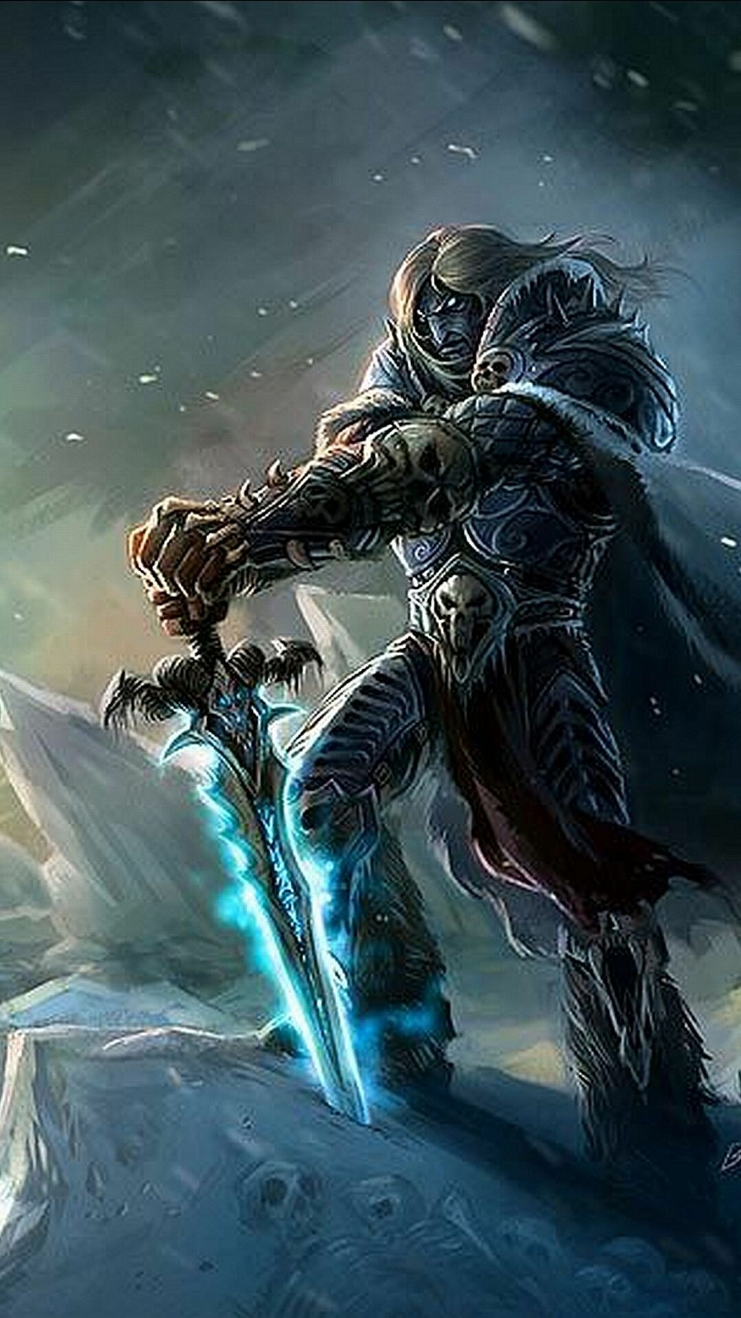 Knight: World of Warcraft: Wrath of the Lich King, Warrior. 1080x1920 Full HD Wallpaper.