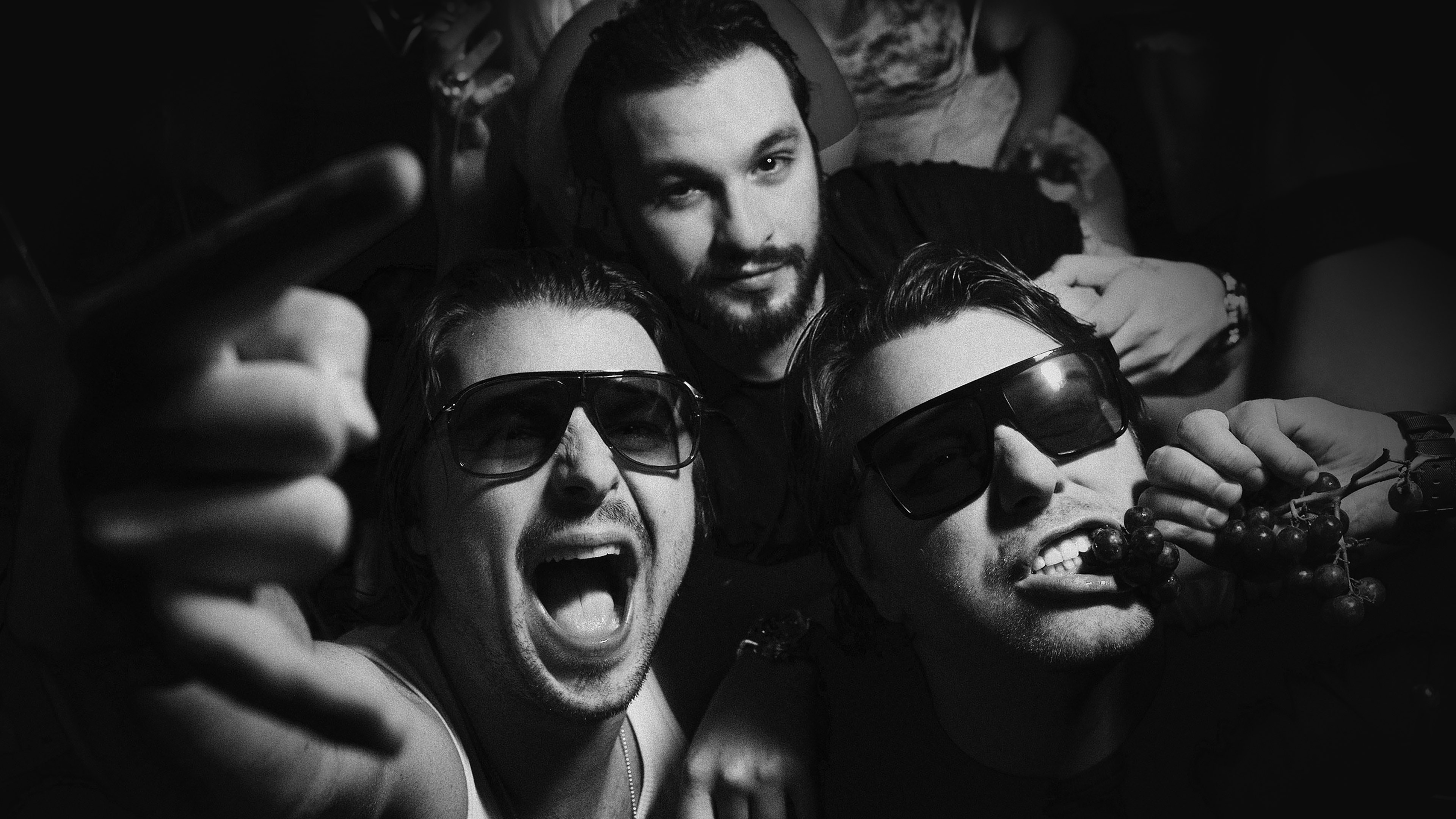 Swedish House Mafia, DJ having fun, Electronic dance music, Music celebration, 3840x2160 4K Desktop