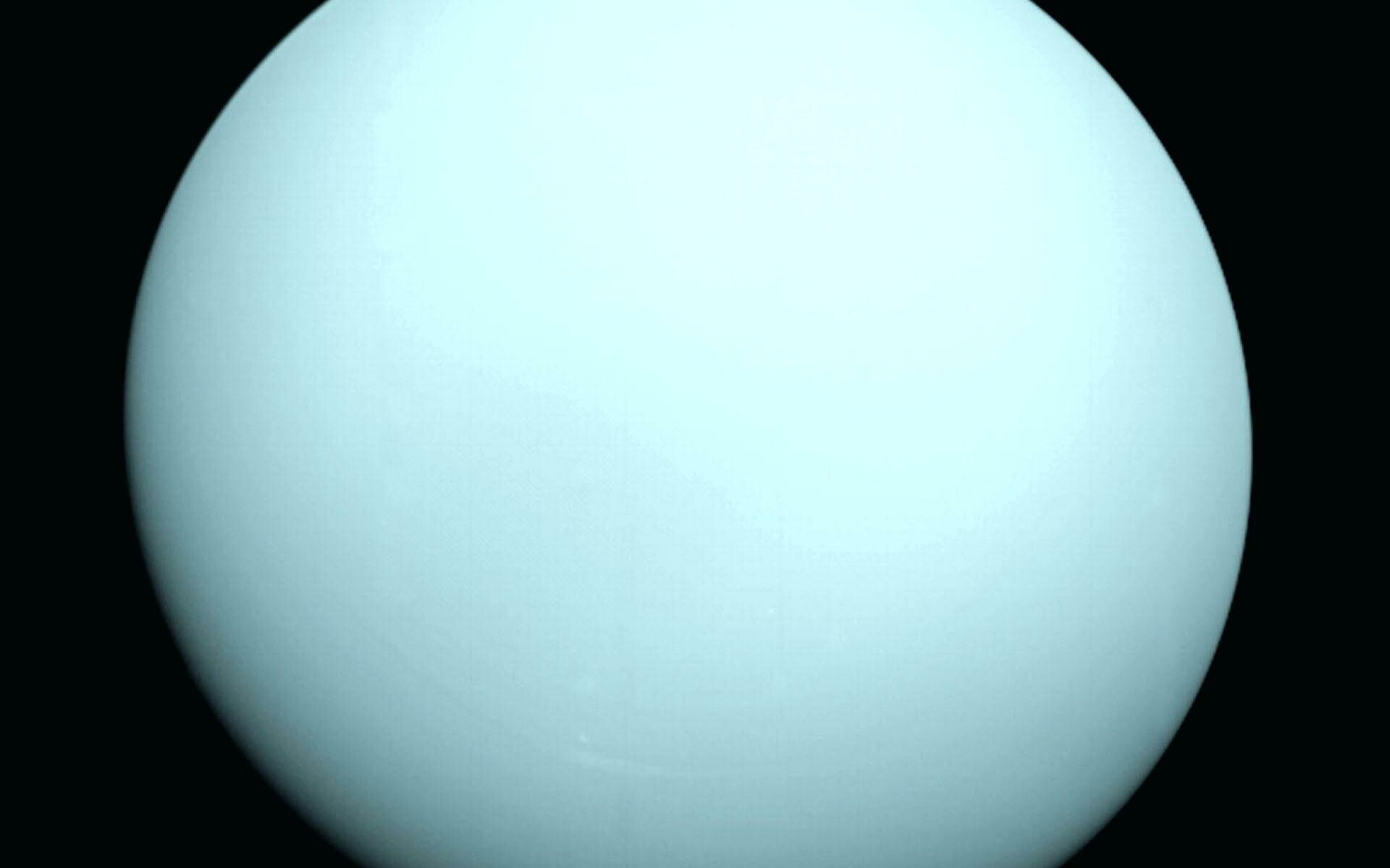Uranus: The planet hits the coldest temperatures of any planet in the Solar System. 1920x1200 HD Background.