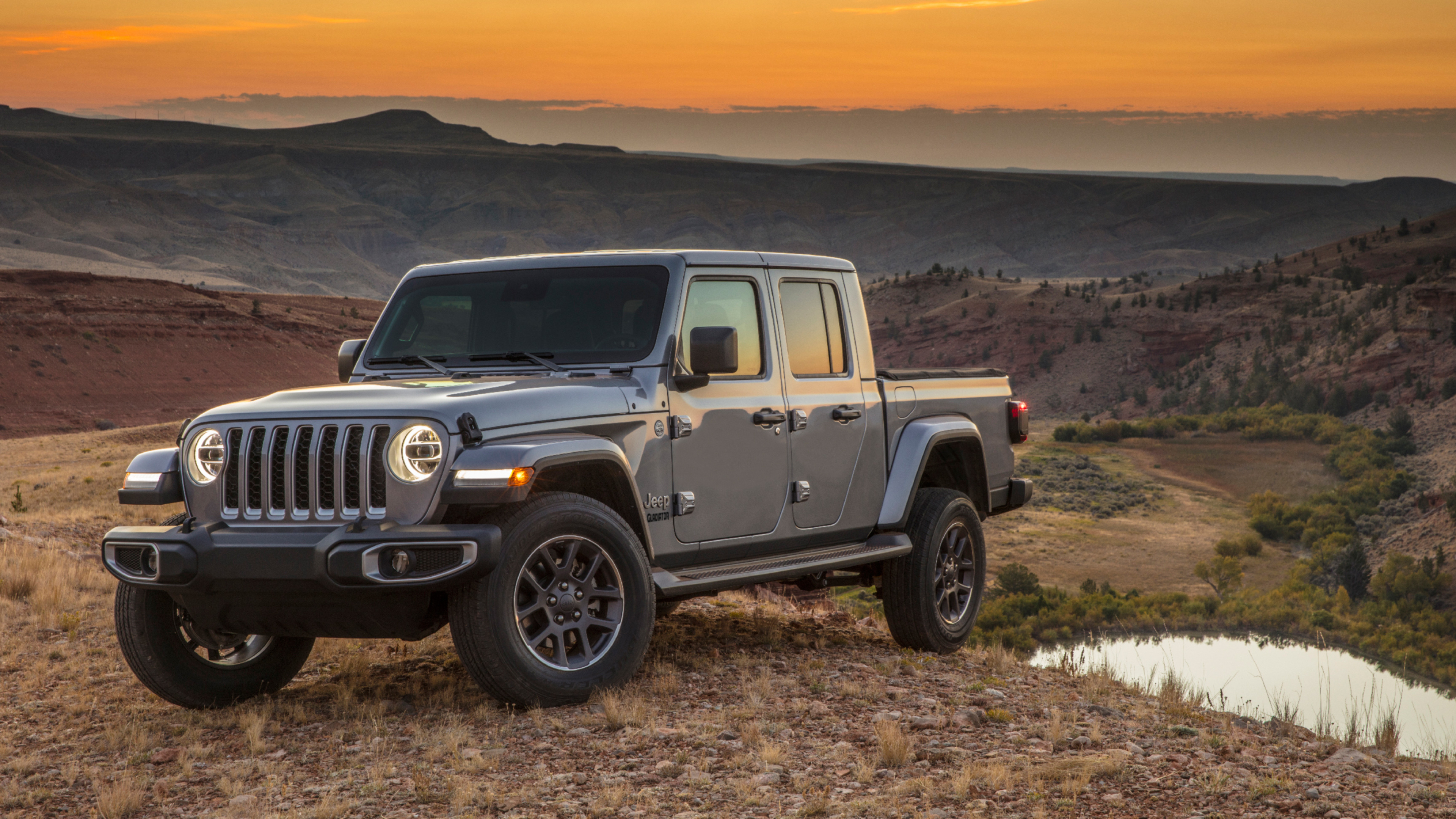 Jeep Gladiator, Cars desktop wallpapers, Overland model, 2019 release, 3840x2160 4K Desktop