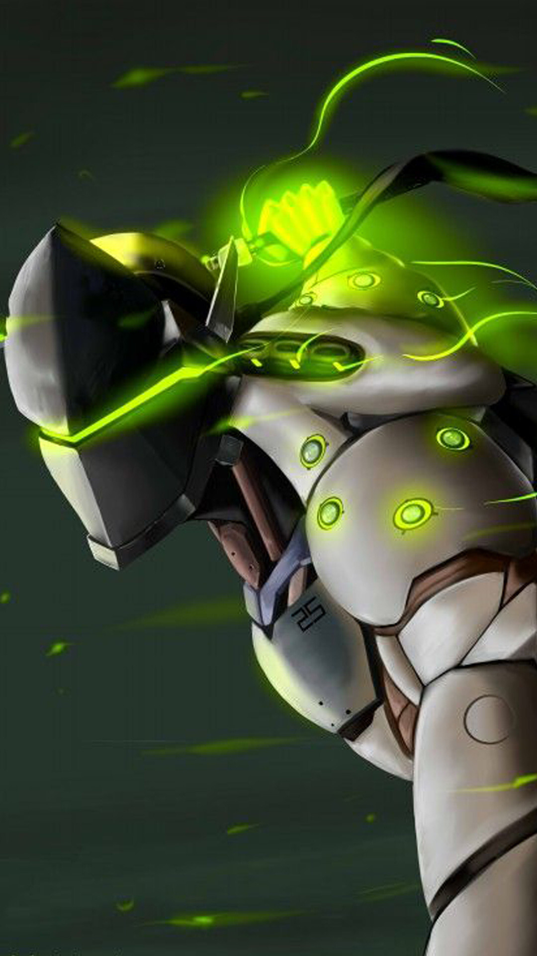 Genji: Overwatch, Removes the blade at the end of Dragonblade's duration regaining the use of his shurikens. 1080x1920 Full HD Wallpaper.