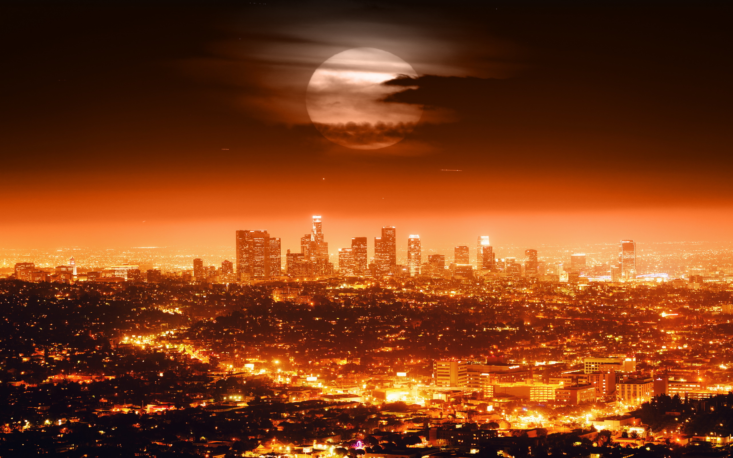 Hollywood Skyline, Los Angeles skyline, Wallpaper, Fanpop, 2560x1600 HD Desktop