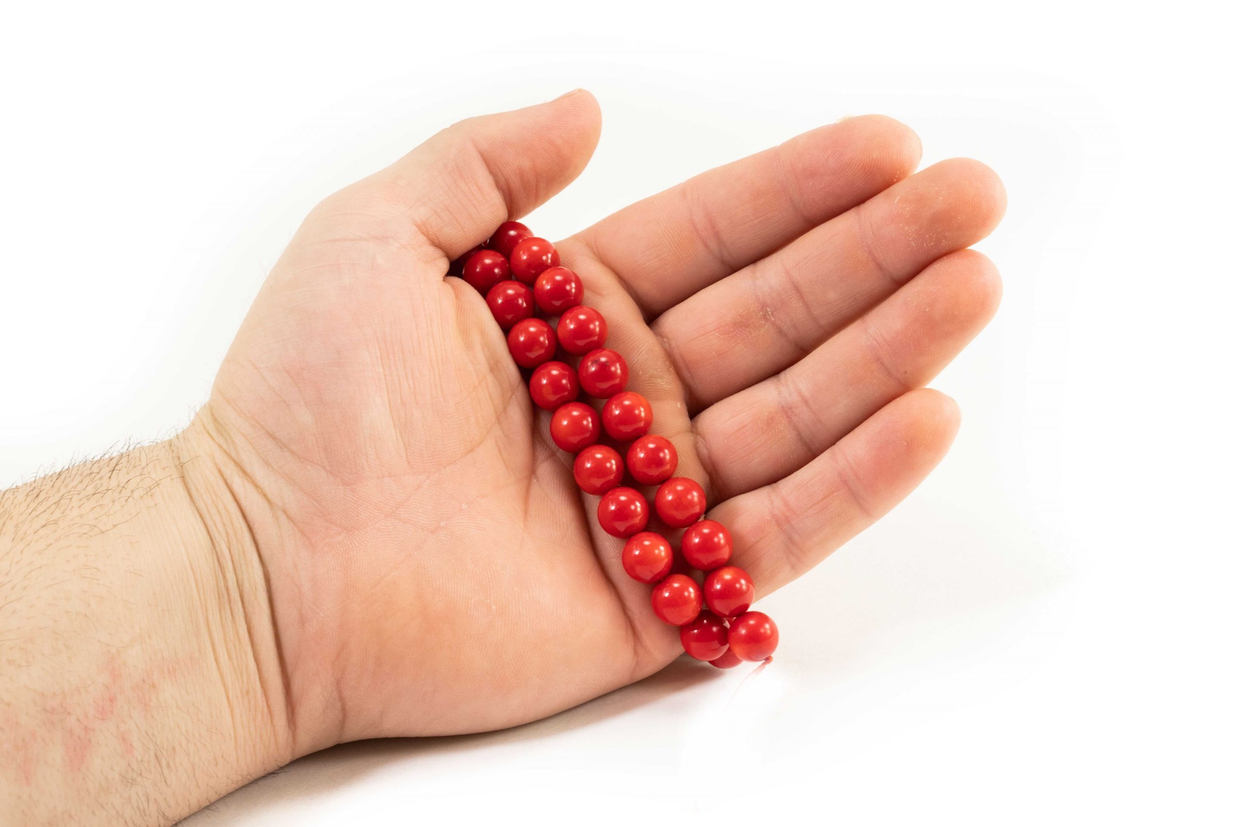 Red Coral, Coral beads, Natural gemstone, Jewelry making, 2560x1710 HD Desktop