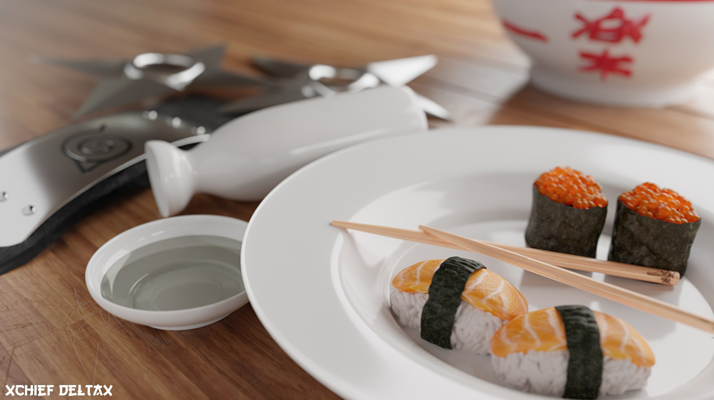 Sushi: Nigirizushi, a topping called “neta”. 2330x1310 HD Wallpaper.