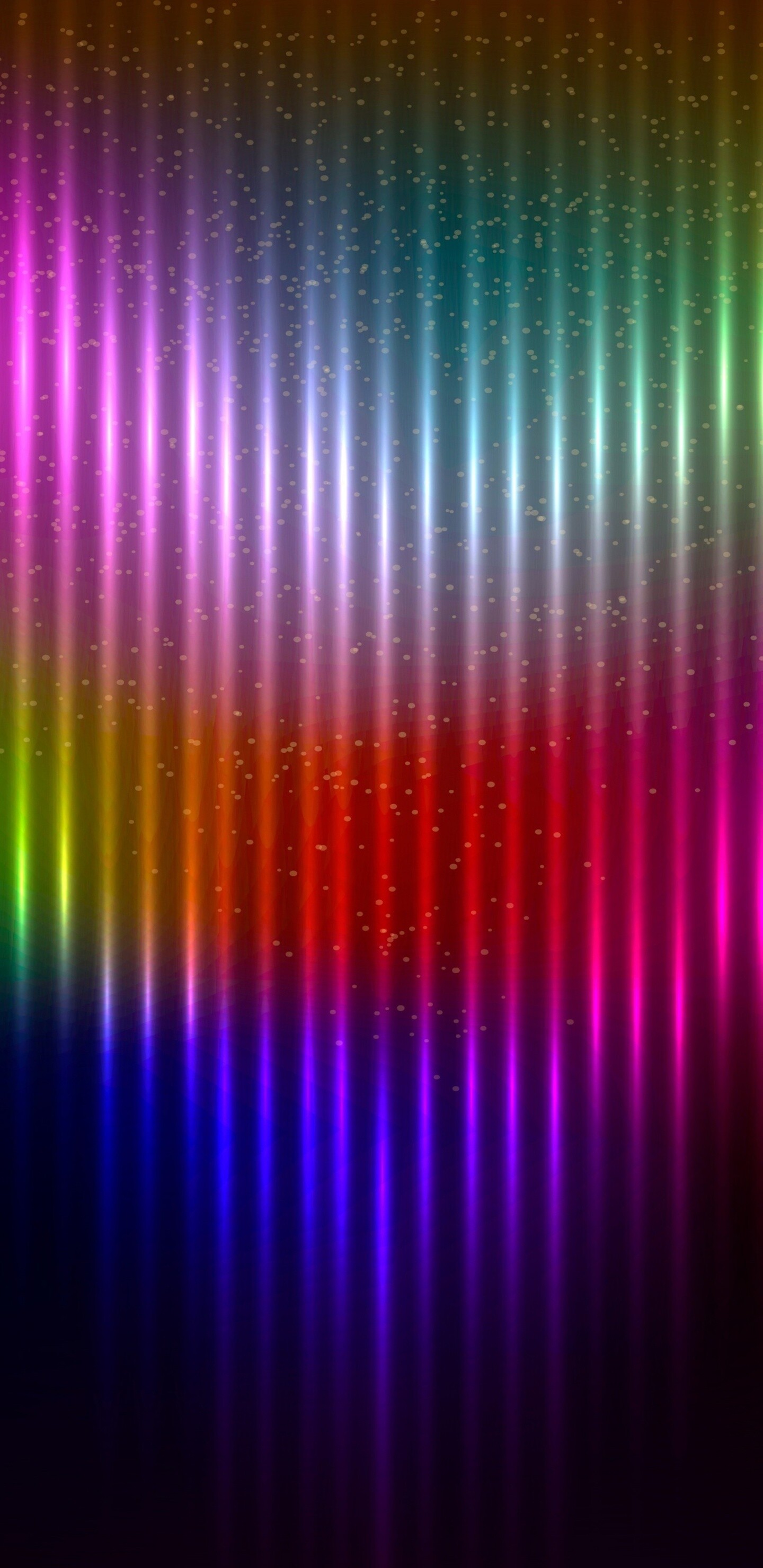 Rainbow Colors: Artistic geometric designs, Multitone lines. 1440x2960 HD Background.
