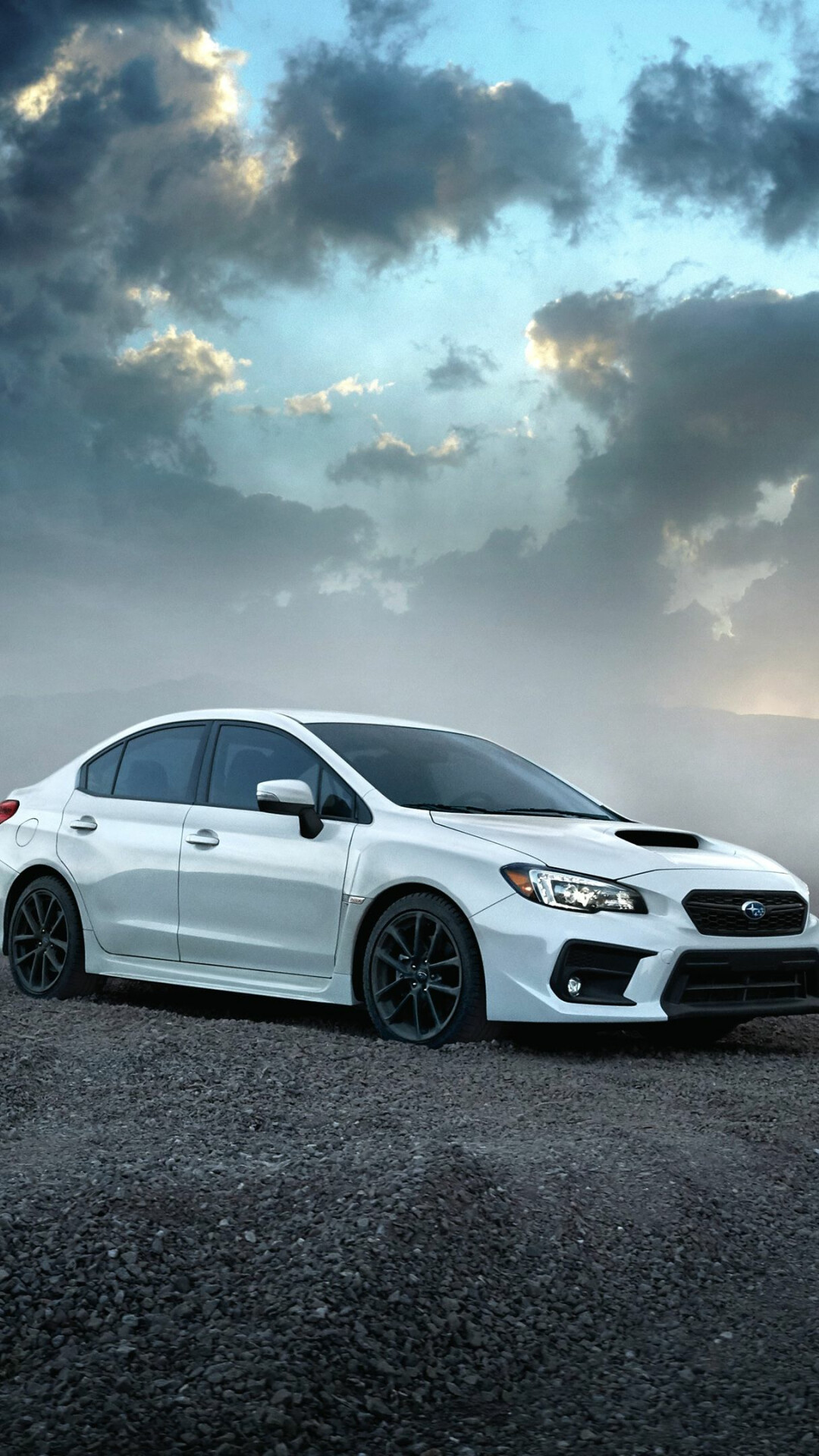 Subaru: A compact sedan that holds on to its rally roots with a 2.0-liter turbocharged engine that sends power to all four wheels,  WRX, 2019. 1080x1920 Full HD Wallpaper.