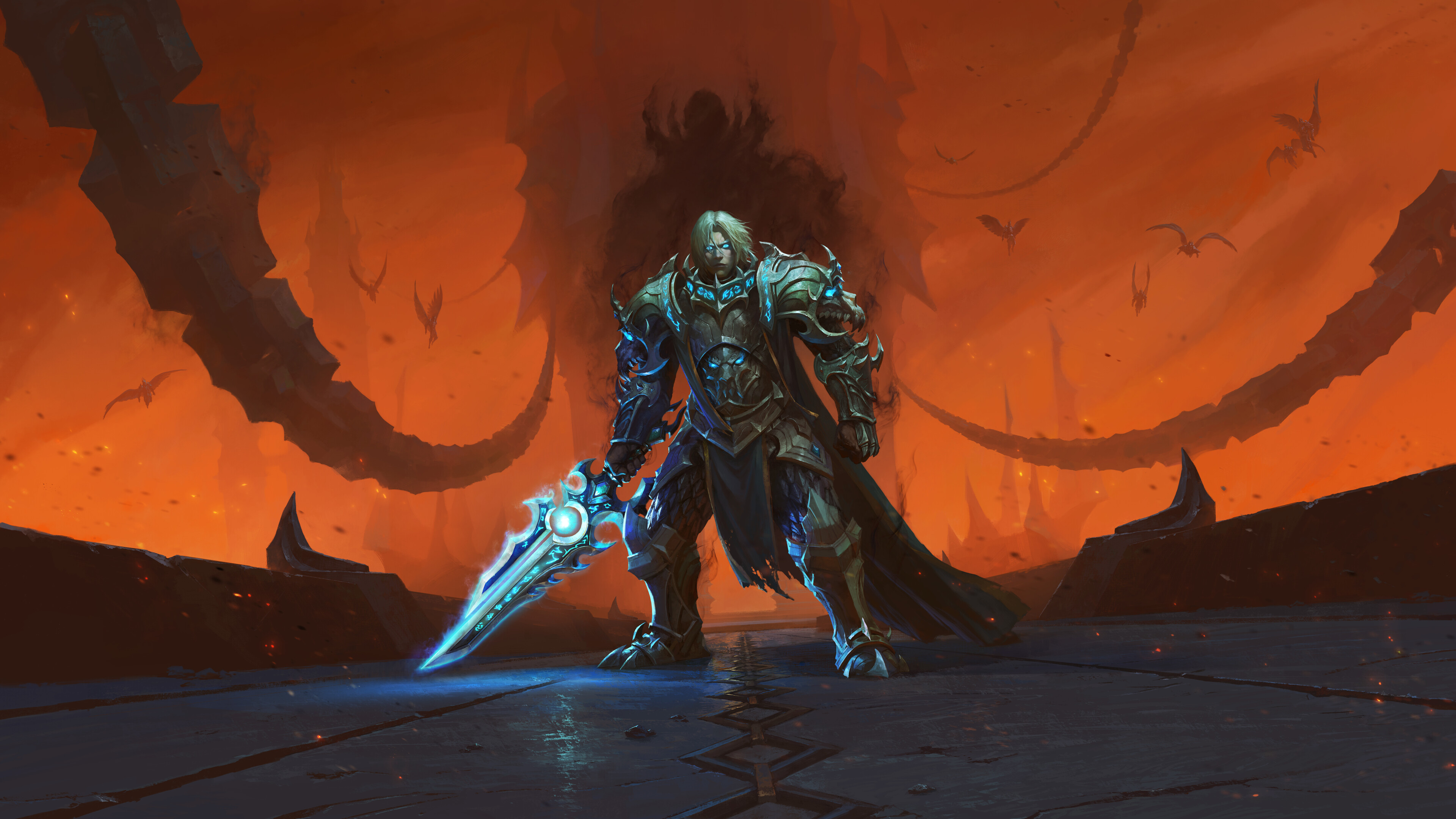 World of Warcraft: Chains of Domination, Anduin Wrynn, MMORPG. 3840x2160 4K Wallpaper.