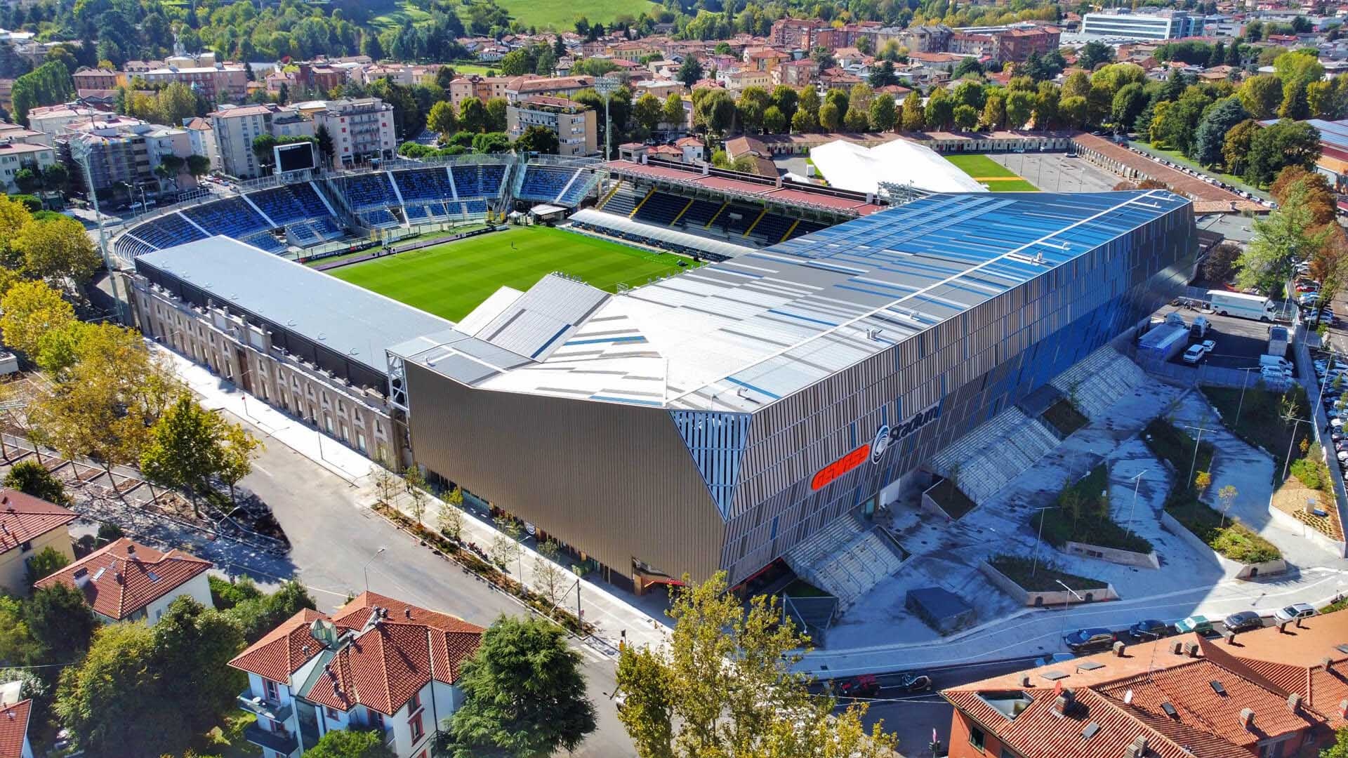 Bergamo travels, Atalanta stadium revamp, Exciting new phase, Sports venue upgrade, 1920x1080 Full HD Desktop