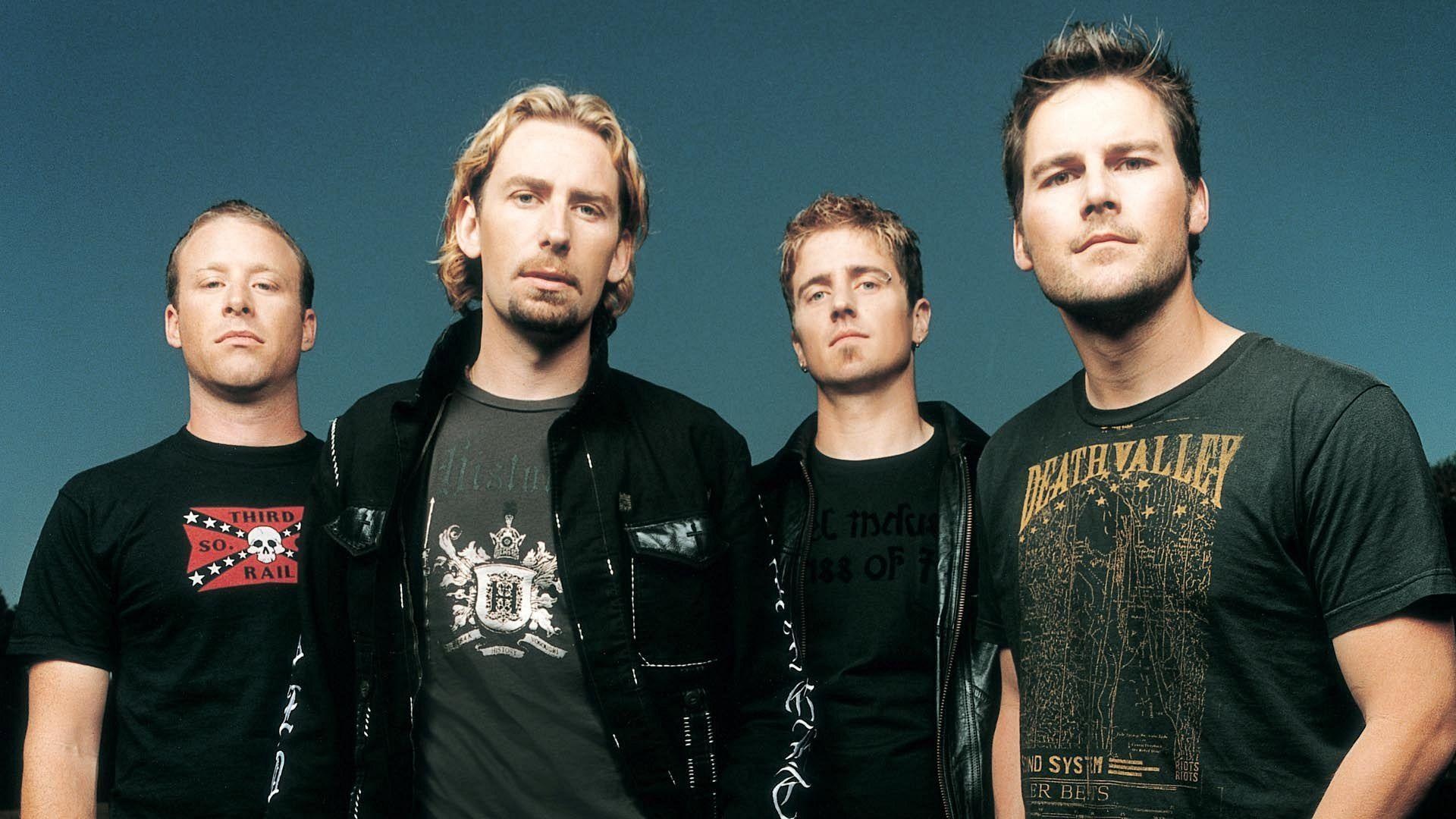 Nickelback: Formed in the early 1990s as a cover band called "Village Idiot. 1920x1080 Full HD Background.