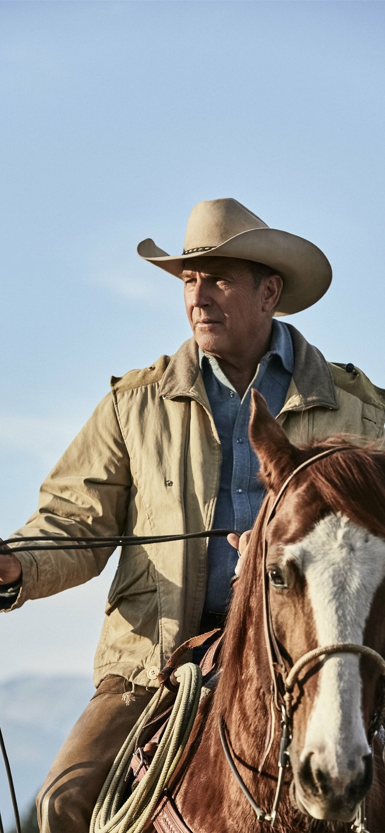 Yellowstone (TV Series): Neo-Western drama, Premiered on June 20, 2018, Paramount Network. 1290x2780 HD Background.