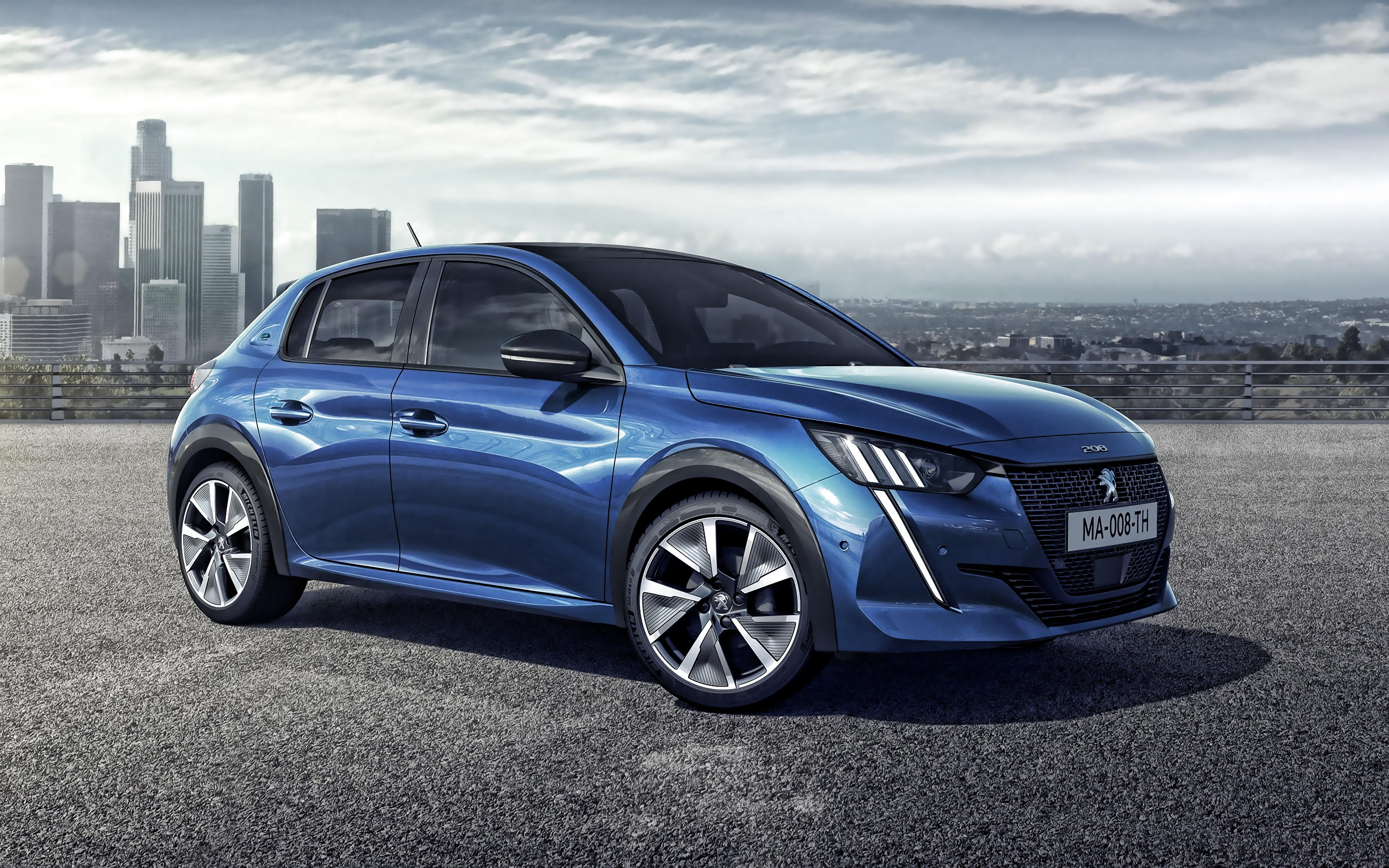 Peugeot 208, New blue hatchback, High-quality HD pictures, French car excellence, 2880x1800 HD Desktop
