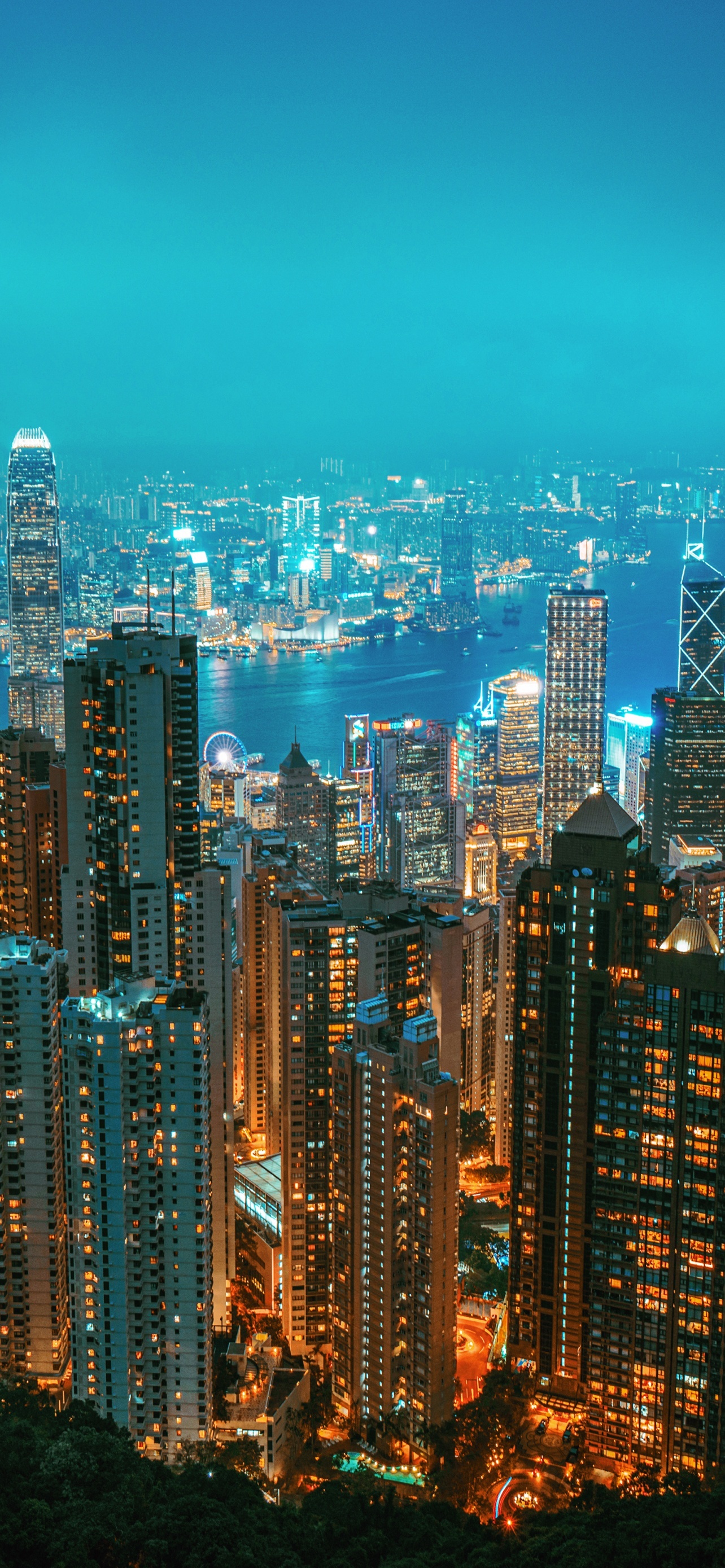 Hong Kong skyline, Travels, Wallpapers for iPhone, HD & 4k, 1290x2780 HD Handy