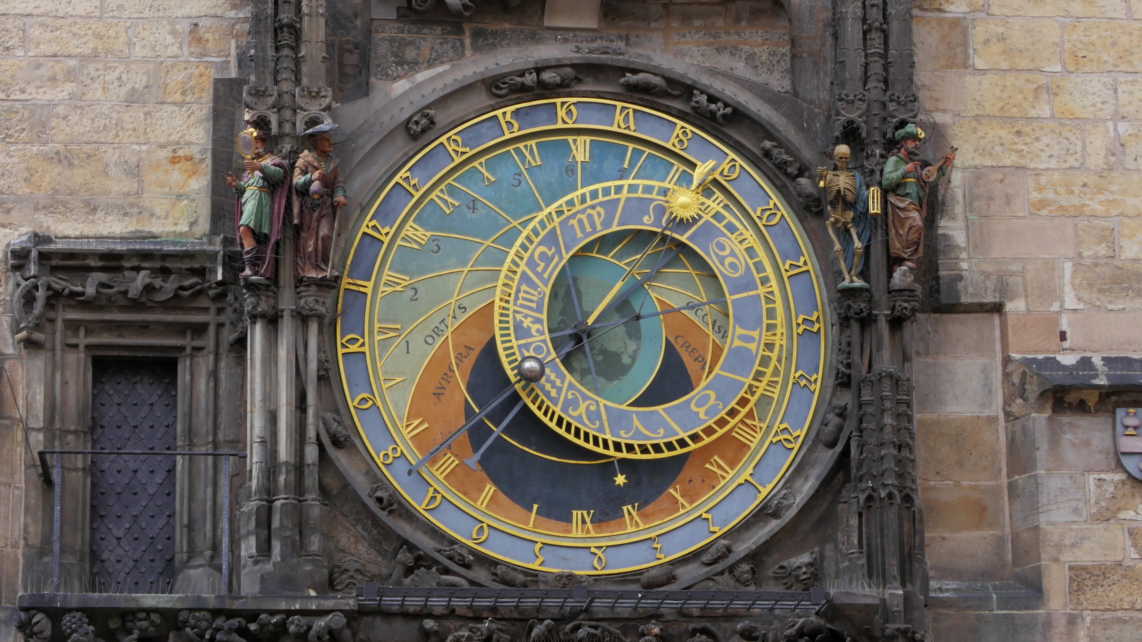 Astronomical clock, Prague landmark, Timekeeping mechanism, Historical monument, 3840x2160 4K Desktop