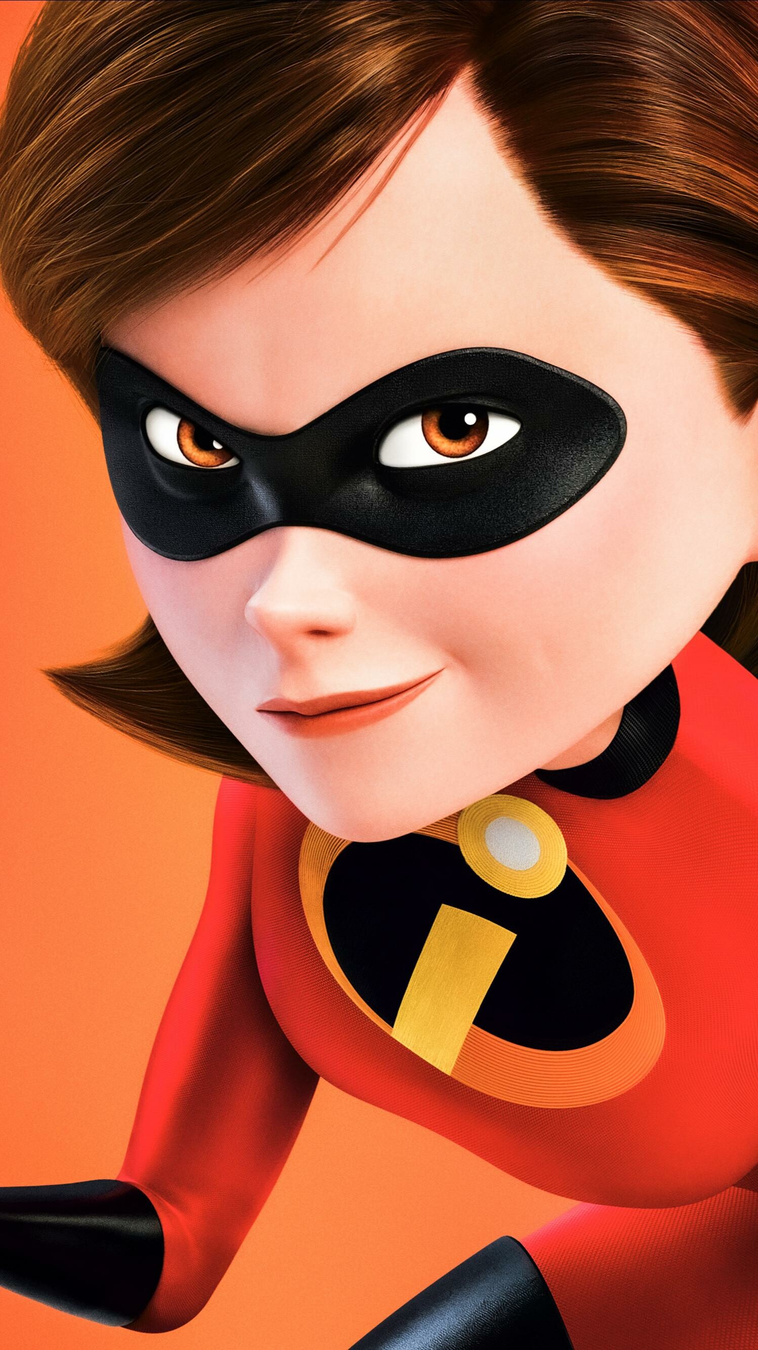 The Incredibles: Elastigirl, Mother and a fictional superhero who appears in Pixar's animated superhero film. 1500x2670 HD Wallpaper.